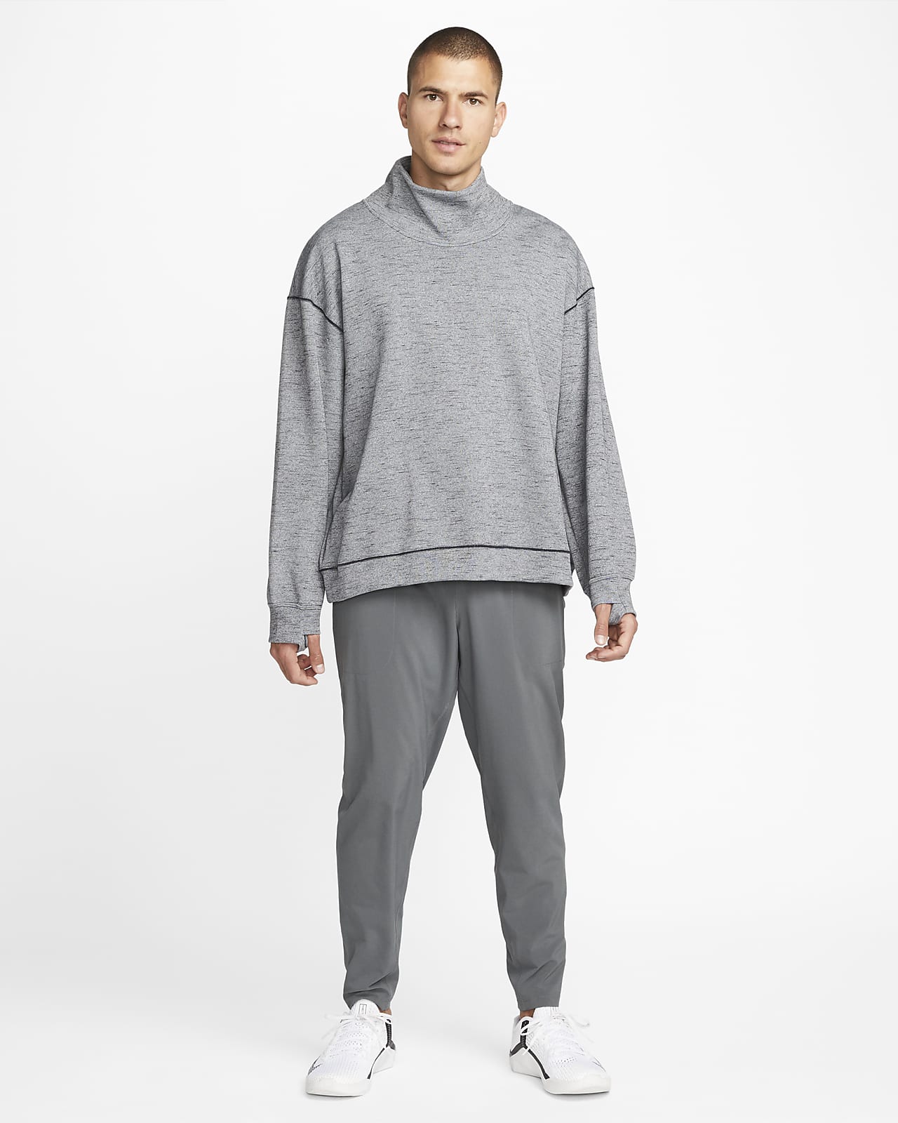 Nike Yoga Men's Mock-Neck Top. Nike LU