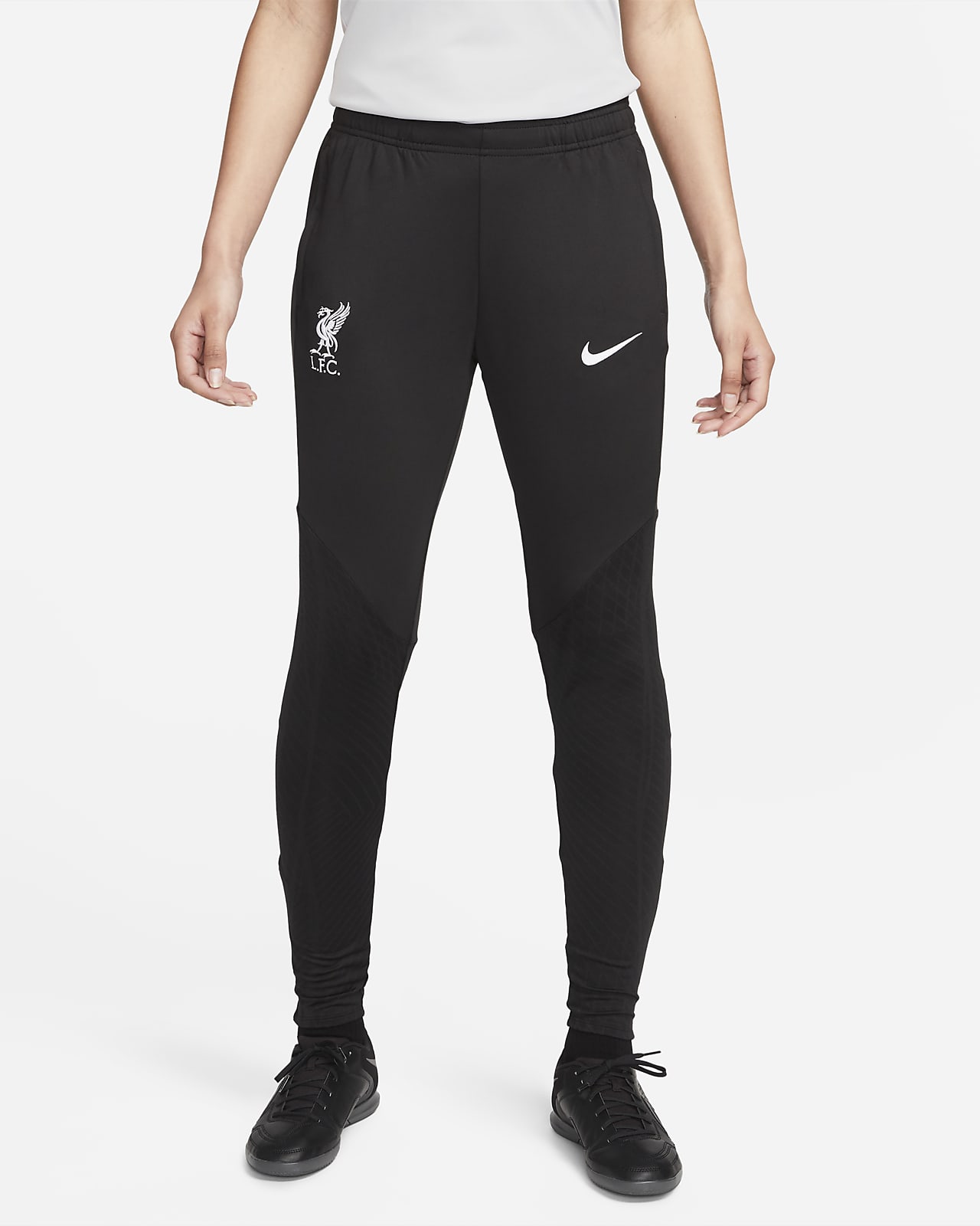 Nike Dri Fit Training Pants Womens Size Small Black 100% Polyester 2 Pockets