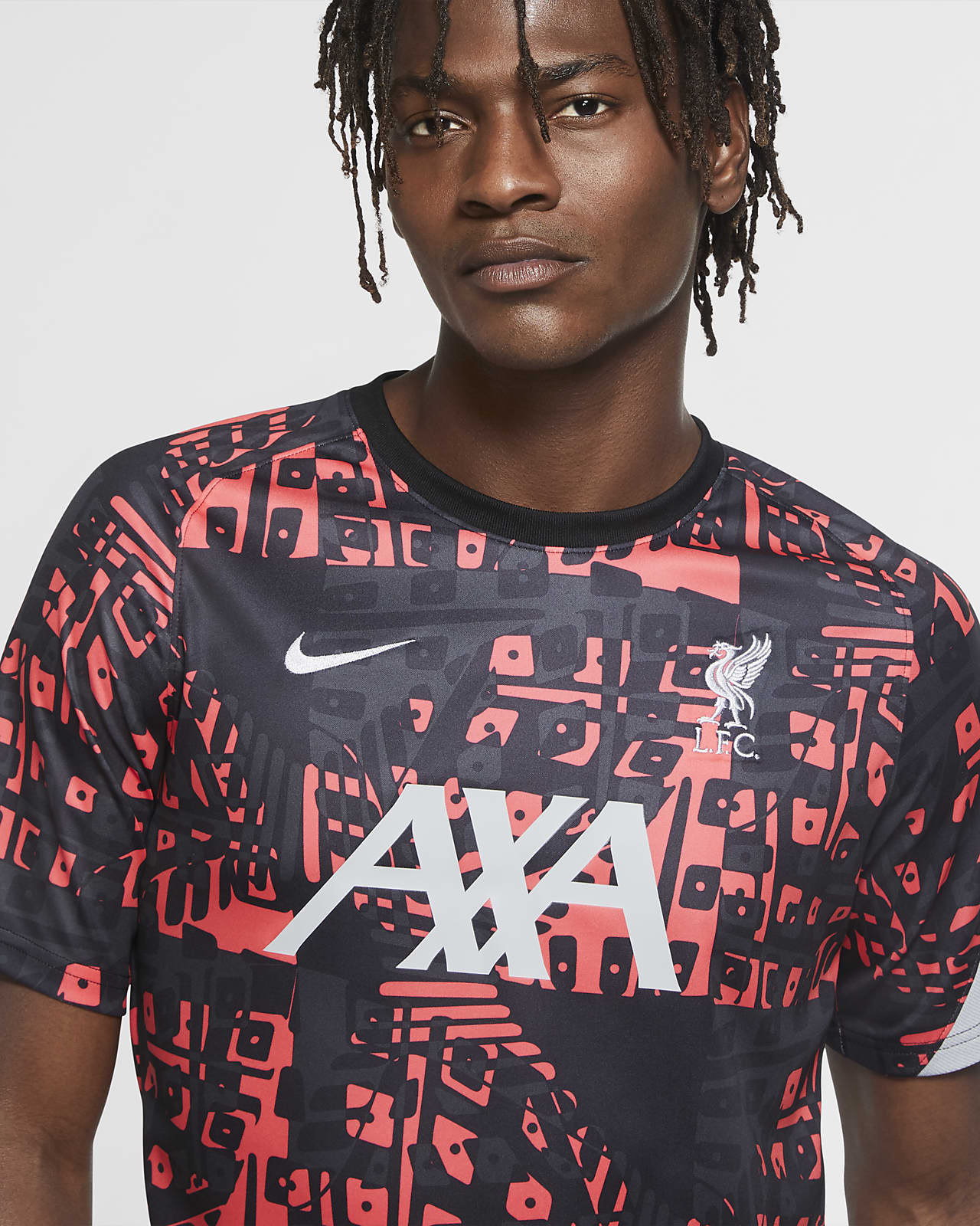 Nike liverpool fc pre match short sleeve shirt Clearance