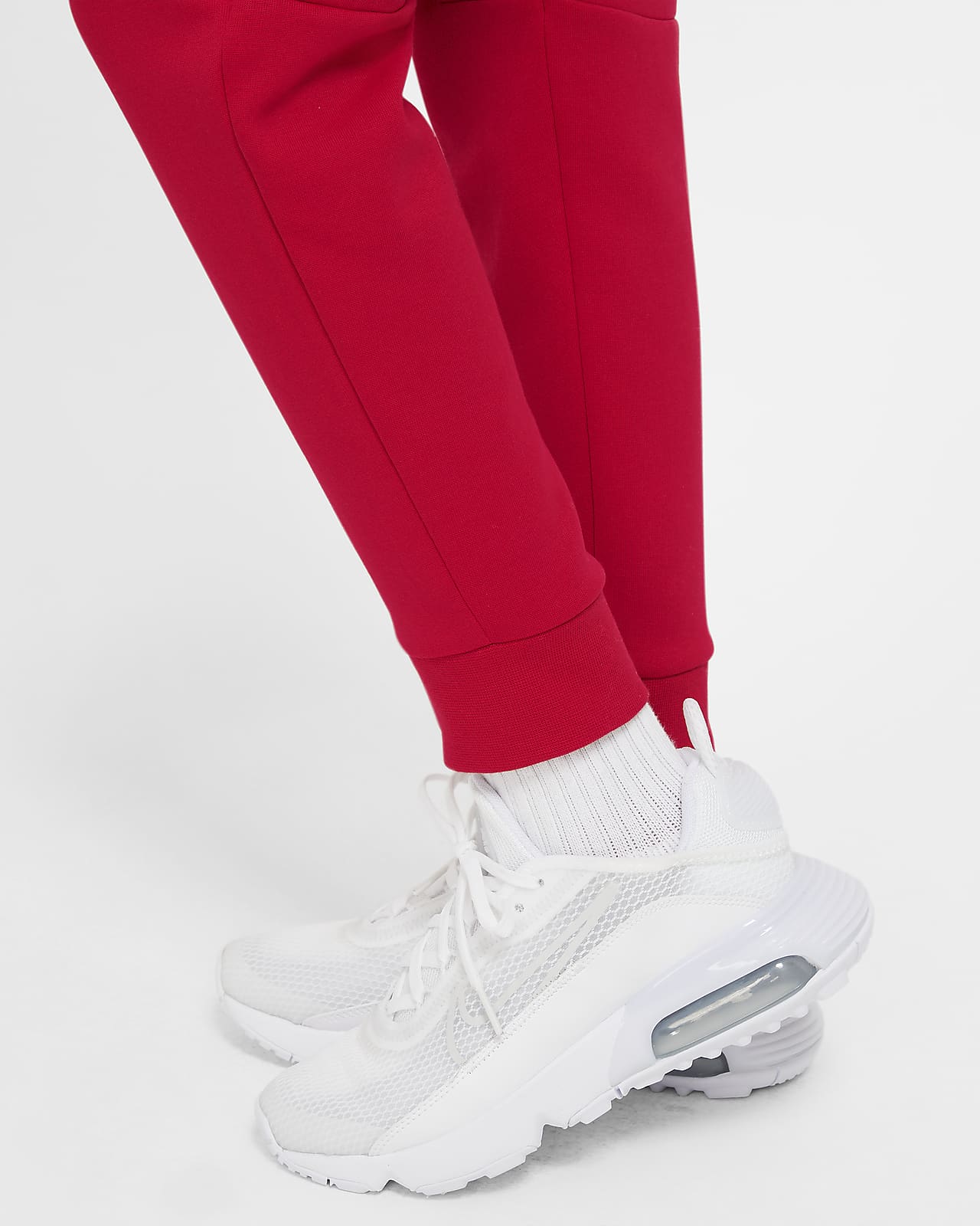 nike red fleece pants