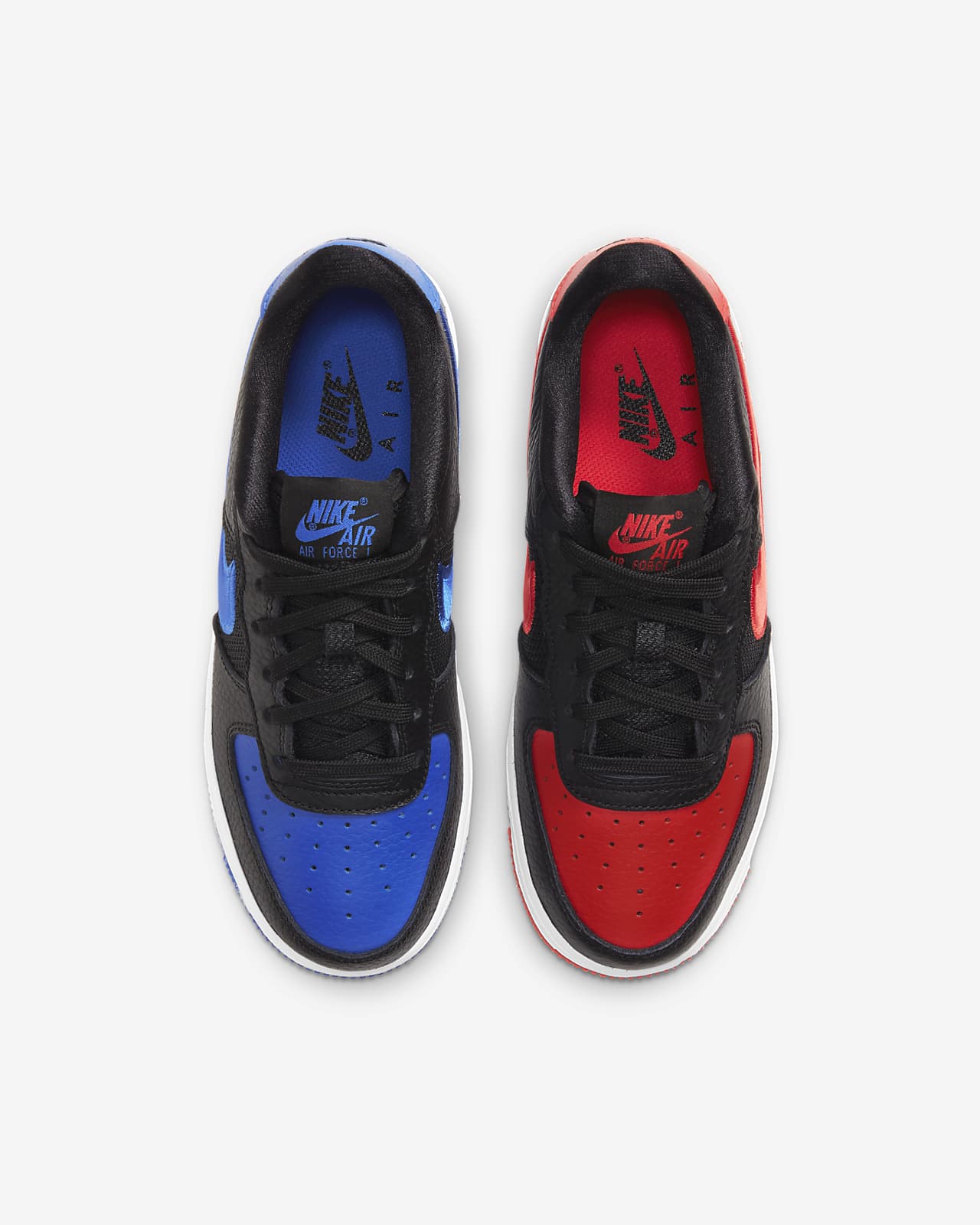 red and blue shoes nike