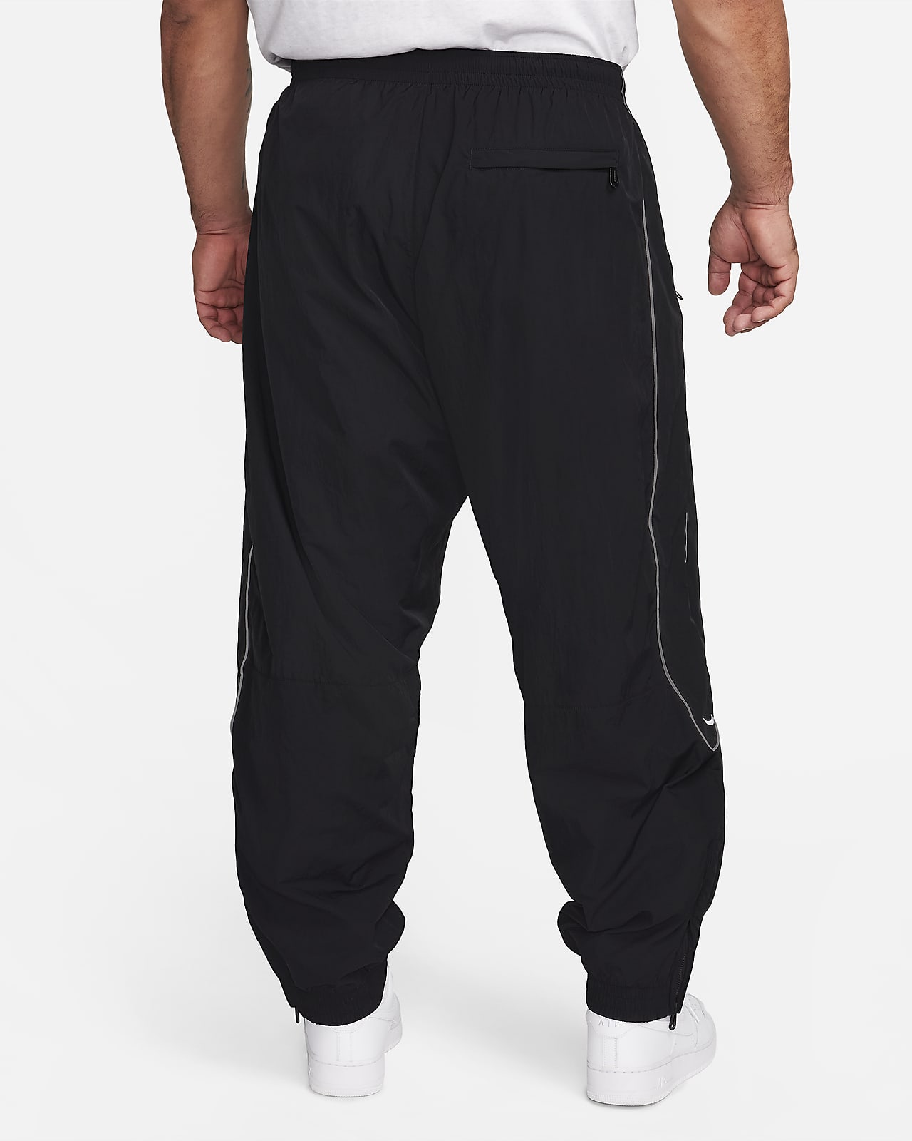 Nike - Solo Swoosh Straight-Leg Logo-Embroidered Cotton-Blend Jersey  Sweatpants - Black Nike