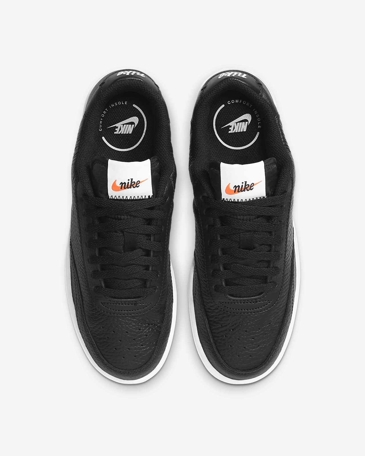 nike court shoes black