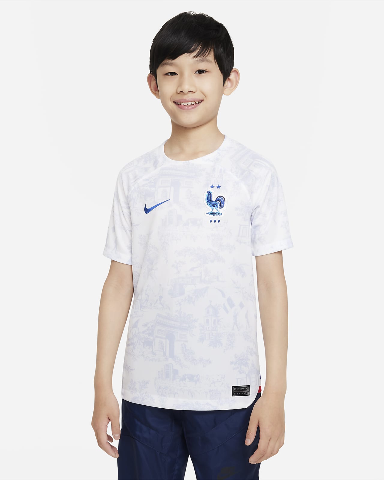 Fotbalový dres pro větší děti Nike Dri-FIT FFF 2022/23 Stadium, venkovní