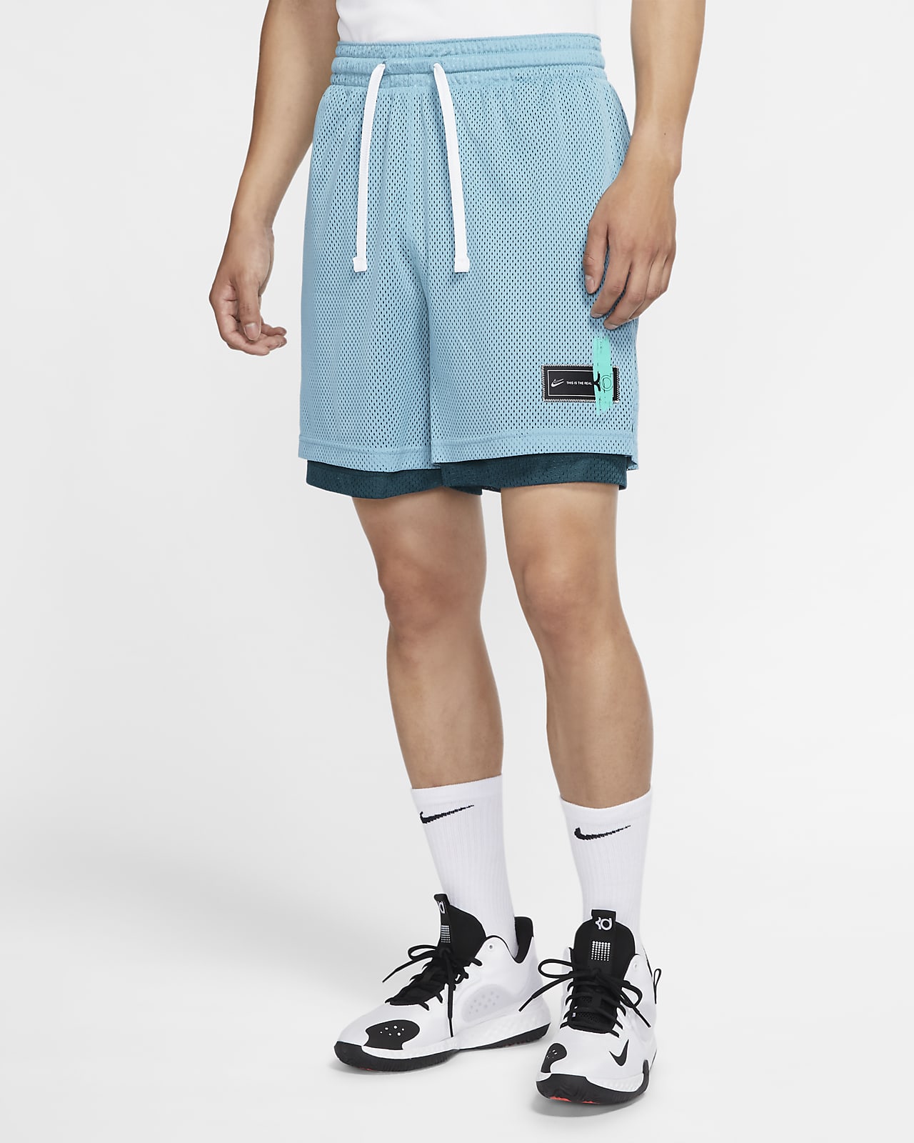 teal nike shorts