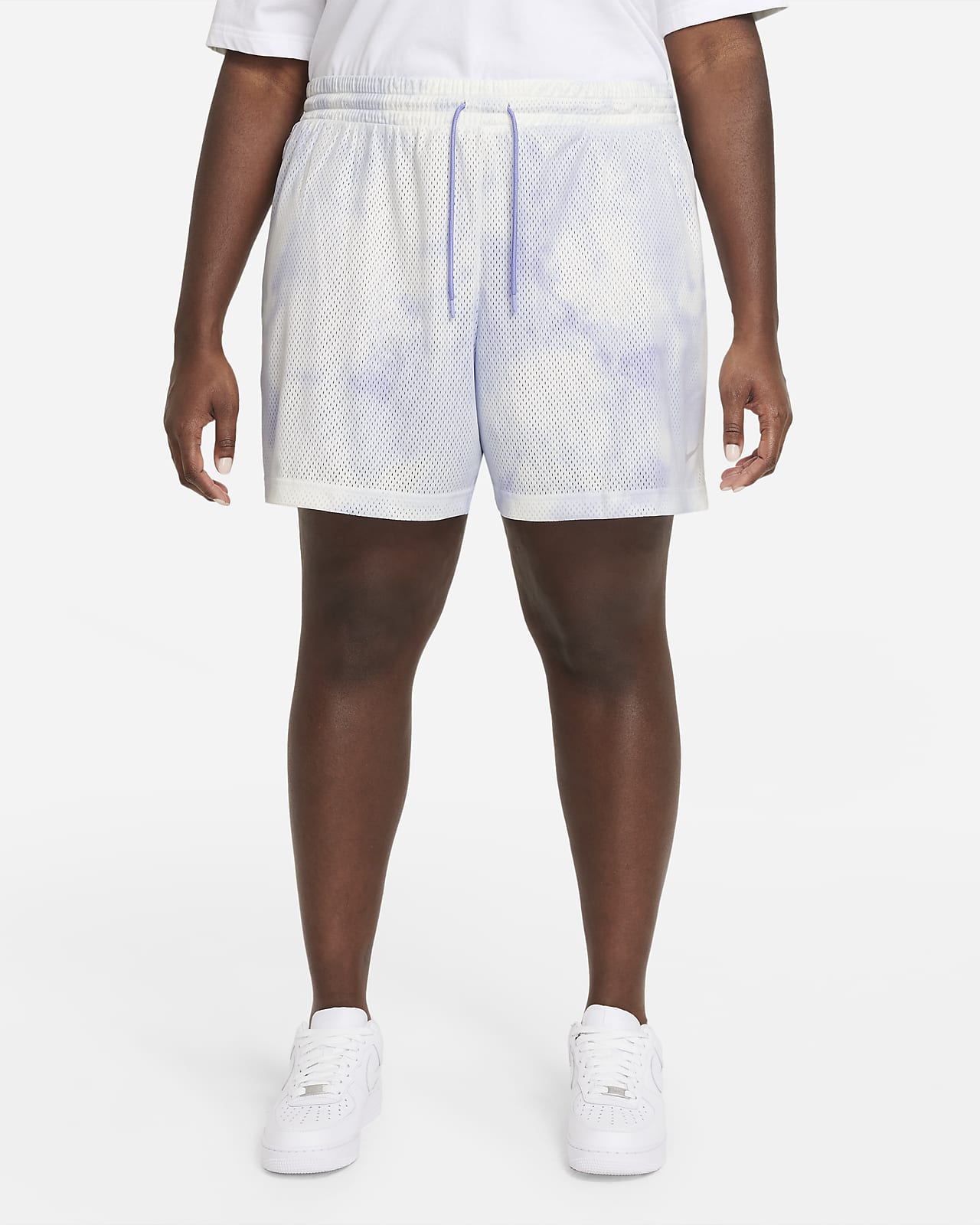 plus size white nike shorts