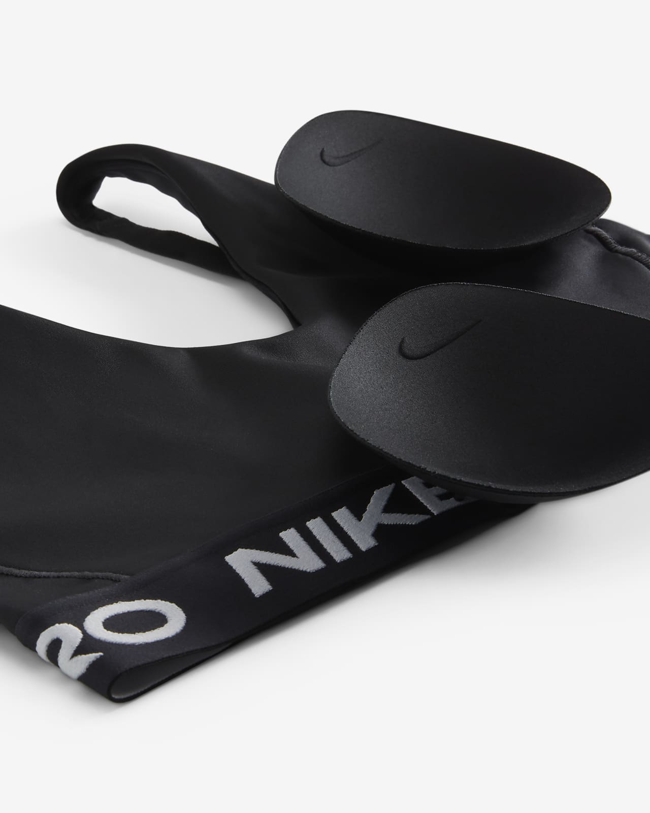 Nike Pro Womens Indy Plunge Medium Support Padded Sports Bra Pink XS