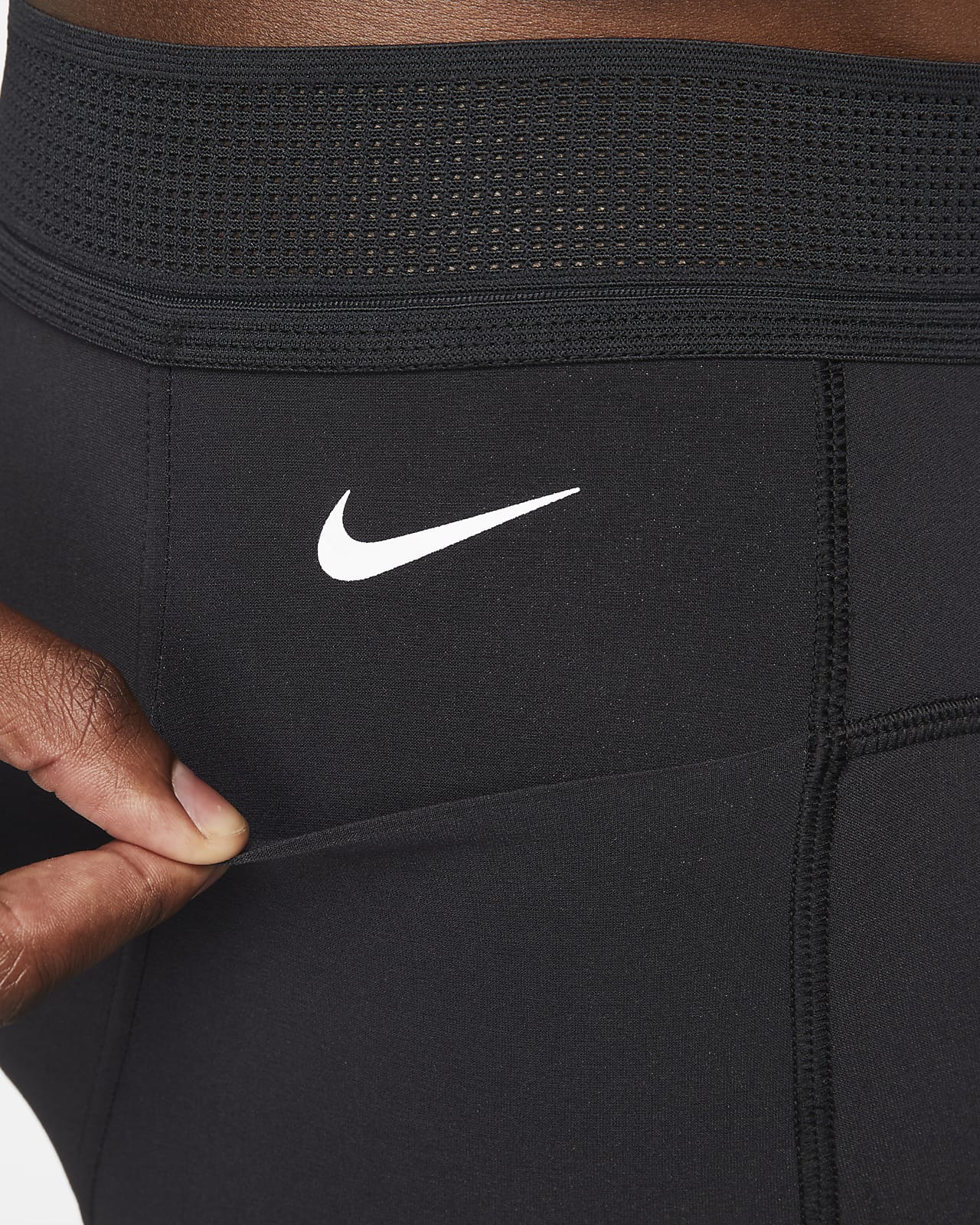 NEW Men's Nike Pro Full Length Dri-FIT Training Tights Grey DD1913