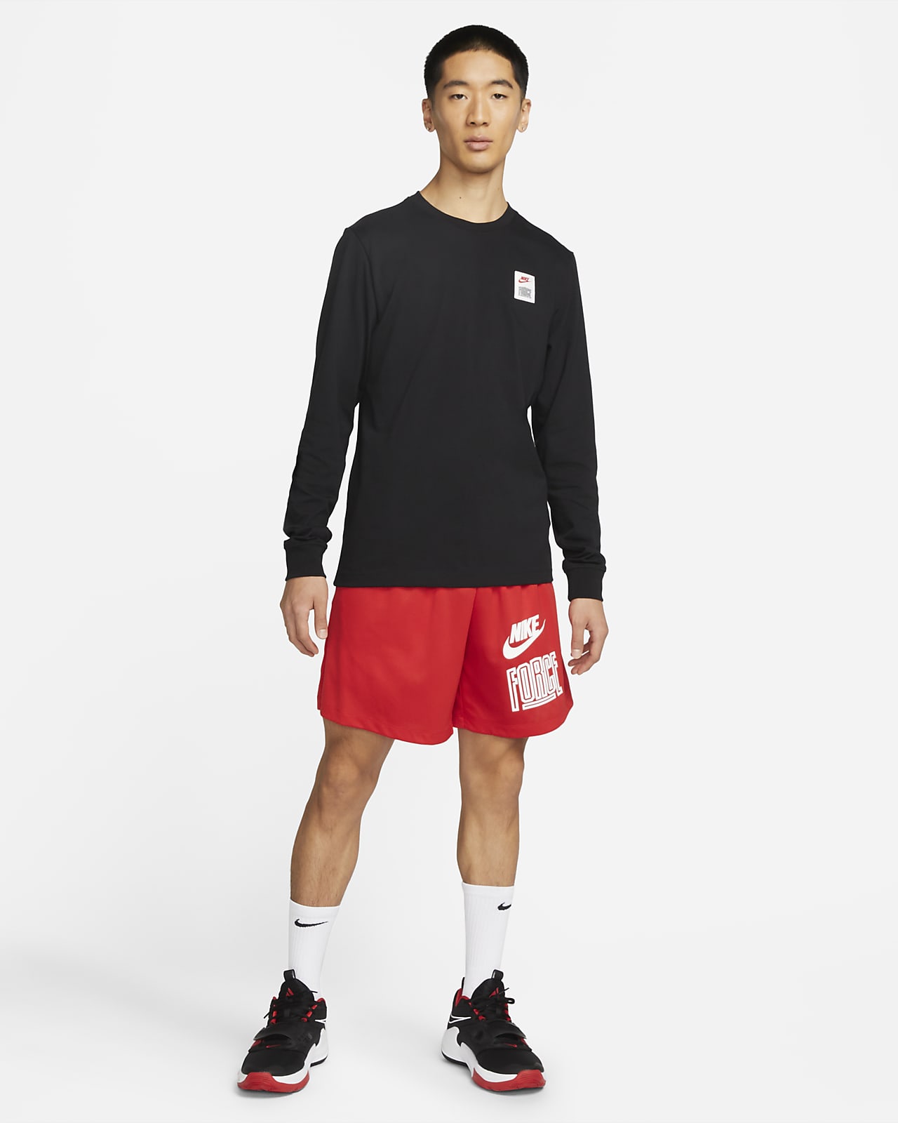 Nike Men's Long-Sleeve Basketball T-Shirt. Nike JP