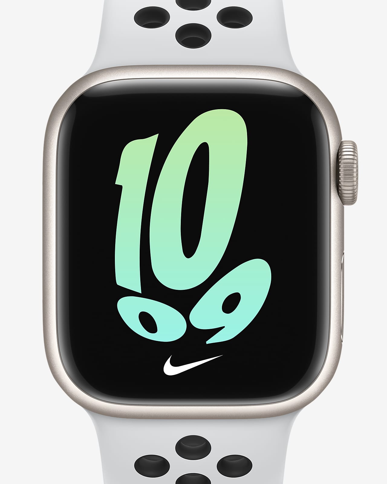 silver nike apple watch