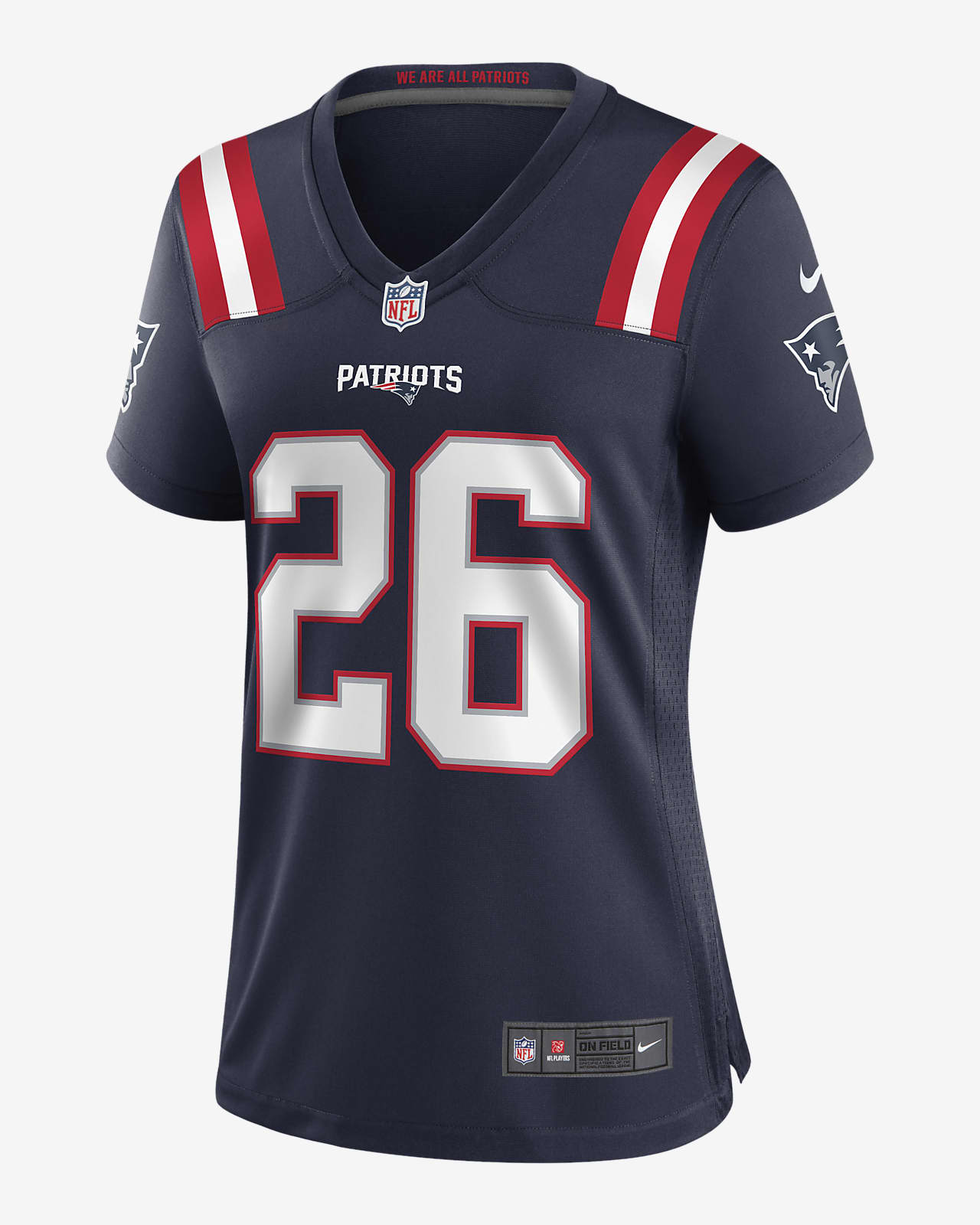 NFL New England Patriots (Sony Michel) Women's Game Football Jersey