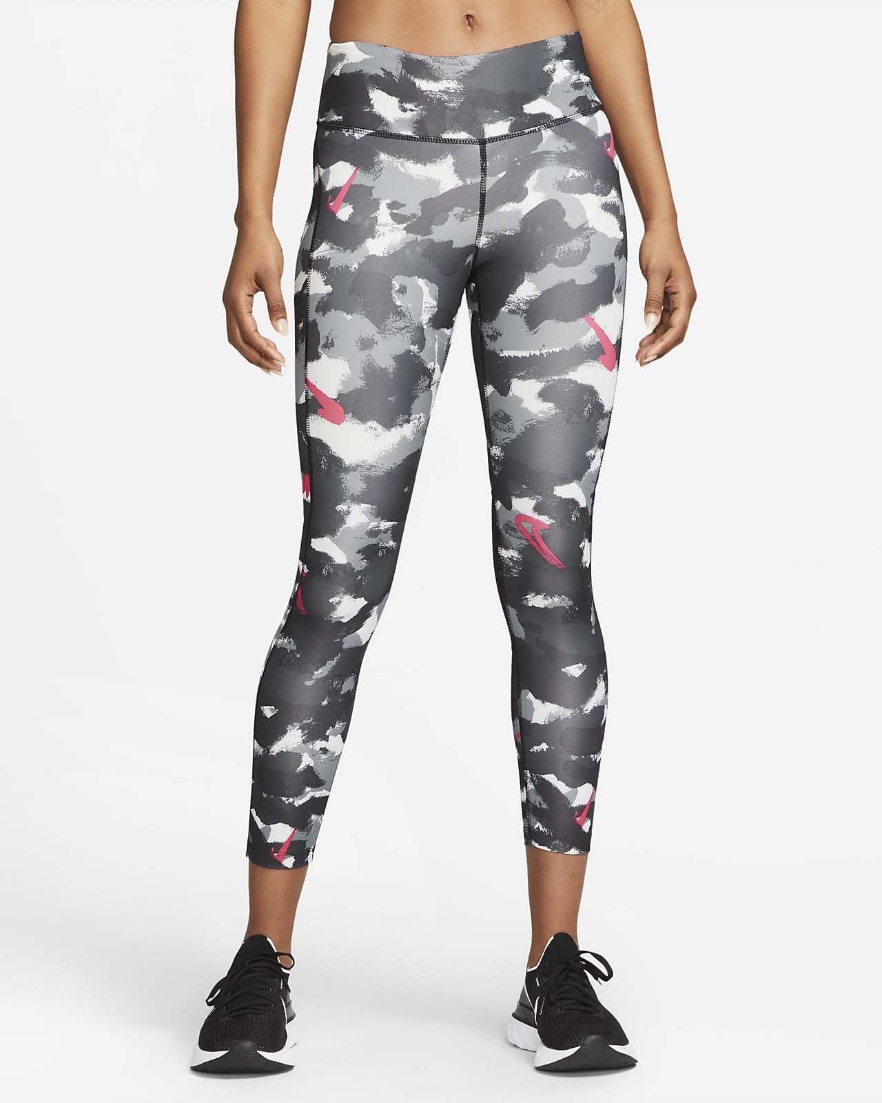 8-Length Printed Running Leggings. Nike LU