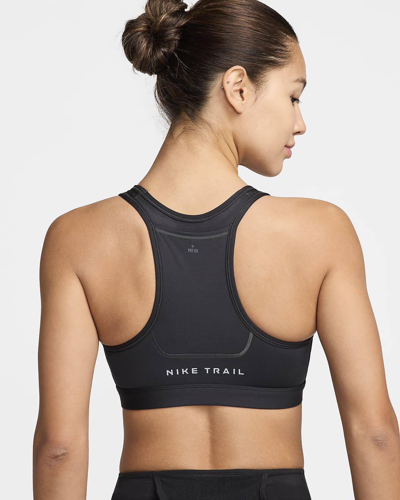 Nike Trail Swoosh On-the-Run Women's Medium-Support Lightly Lined Sports Bra.  Nike ID