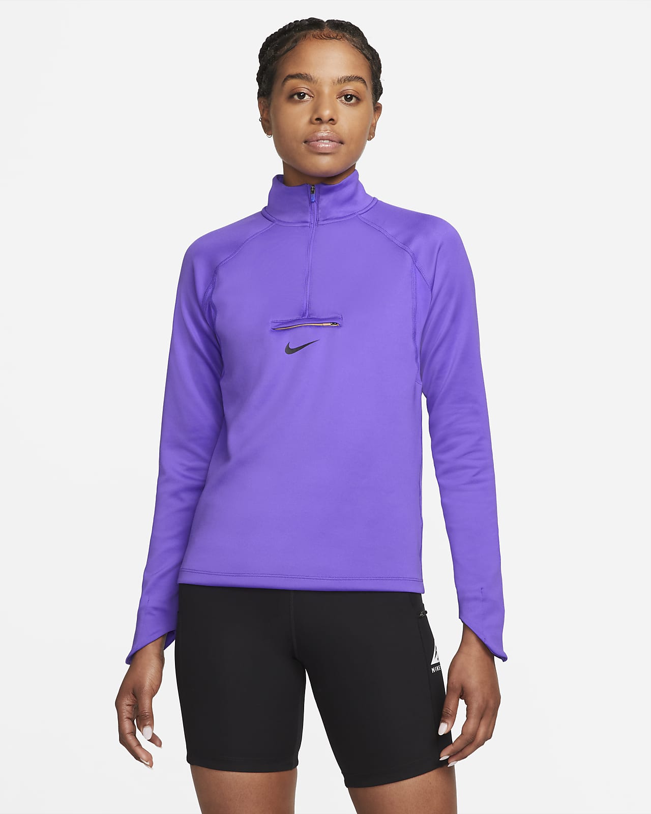 Prenda de capa media de trail running para mujer Nike Dri-FIT Element