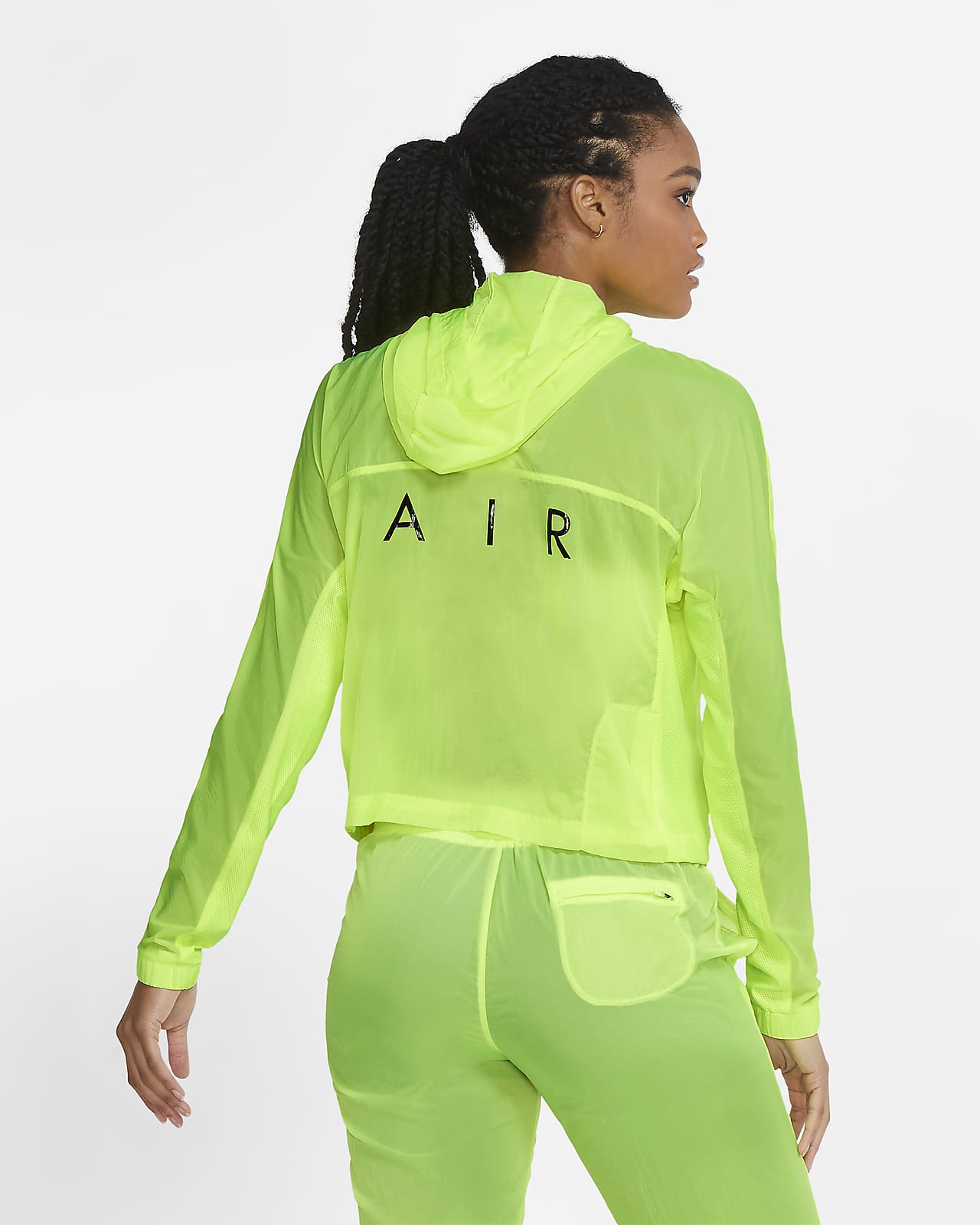 nike air women's hooded running jacket