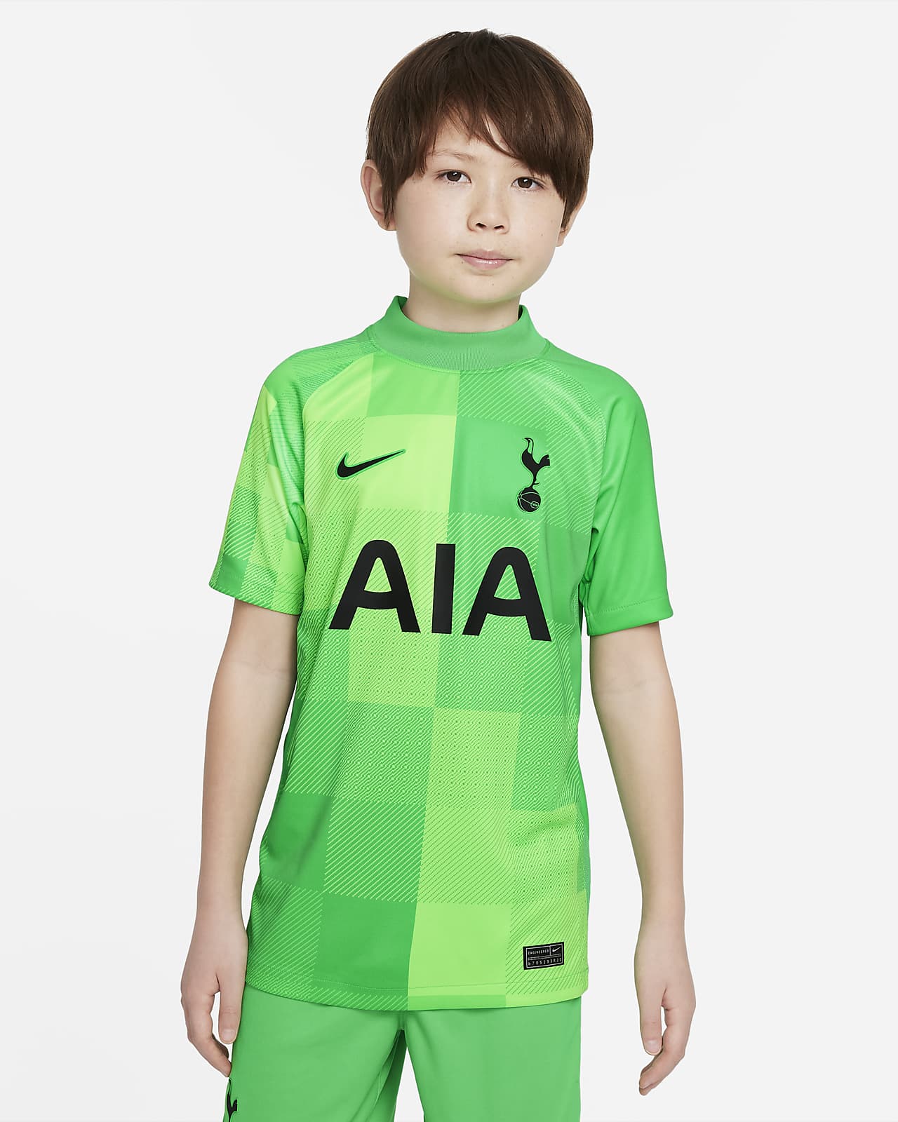 Tottenham Hotspur 2021/22 Stadium Goalkeeper Older Kids' Shirt. Nike LU