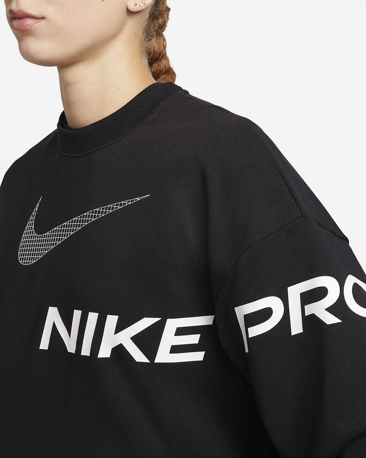 priester Omgaan steeg Nike Dri-FIT Get Fit Sweatshirt van sweatstof met ronde hals en graphic  voor dames. Nike NL