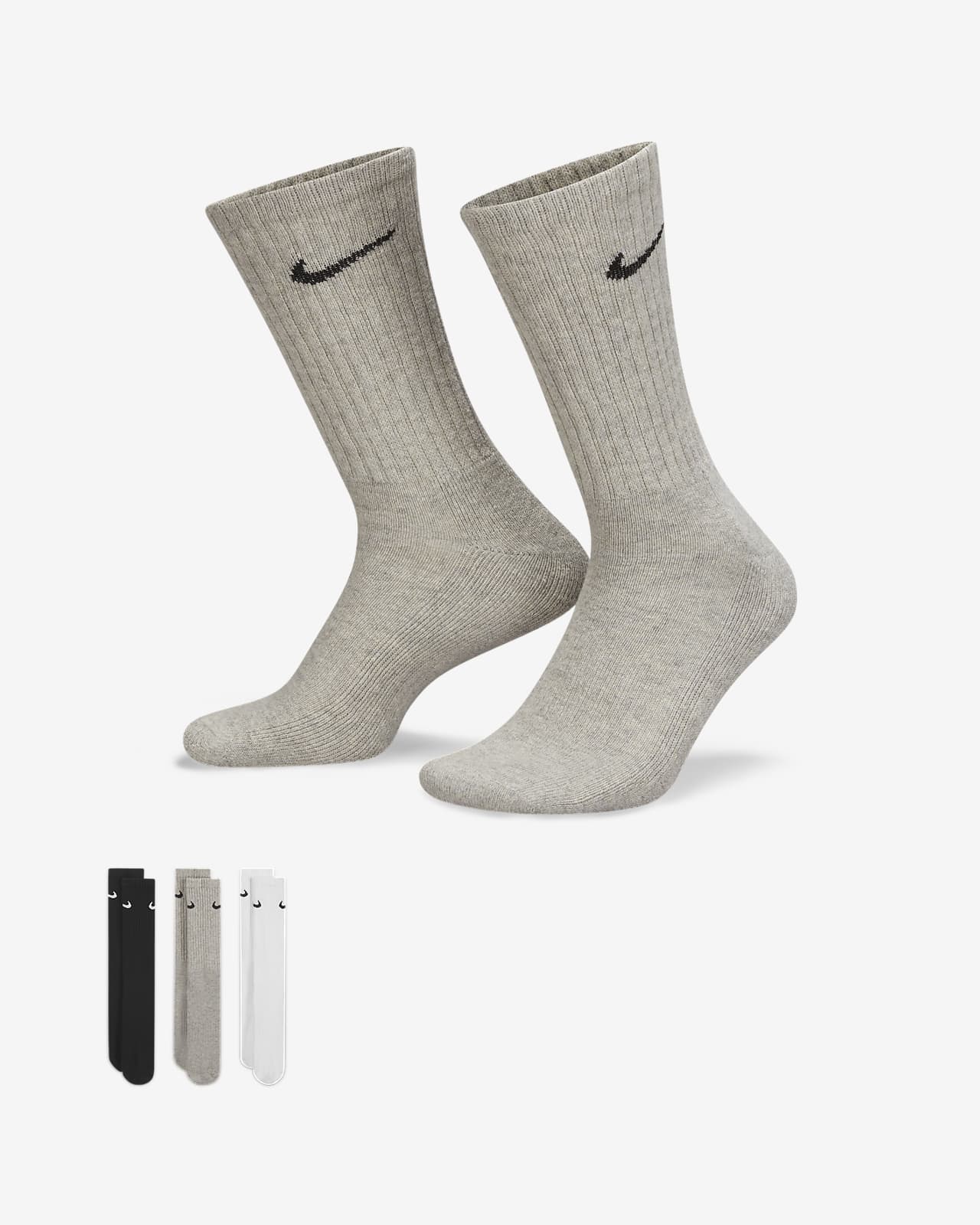 Středně vysoké tréninkové ponožky Nike Cushioned (3 páry)