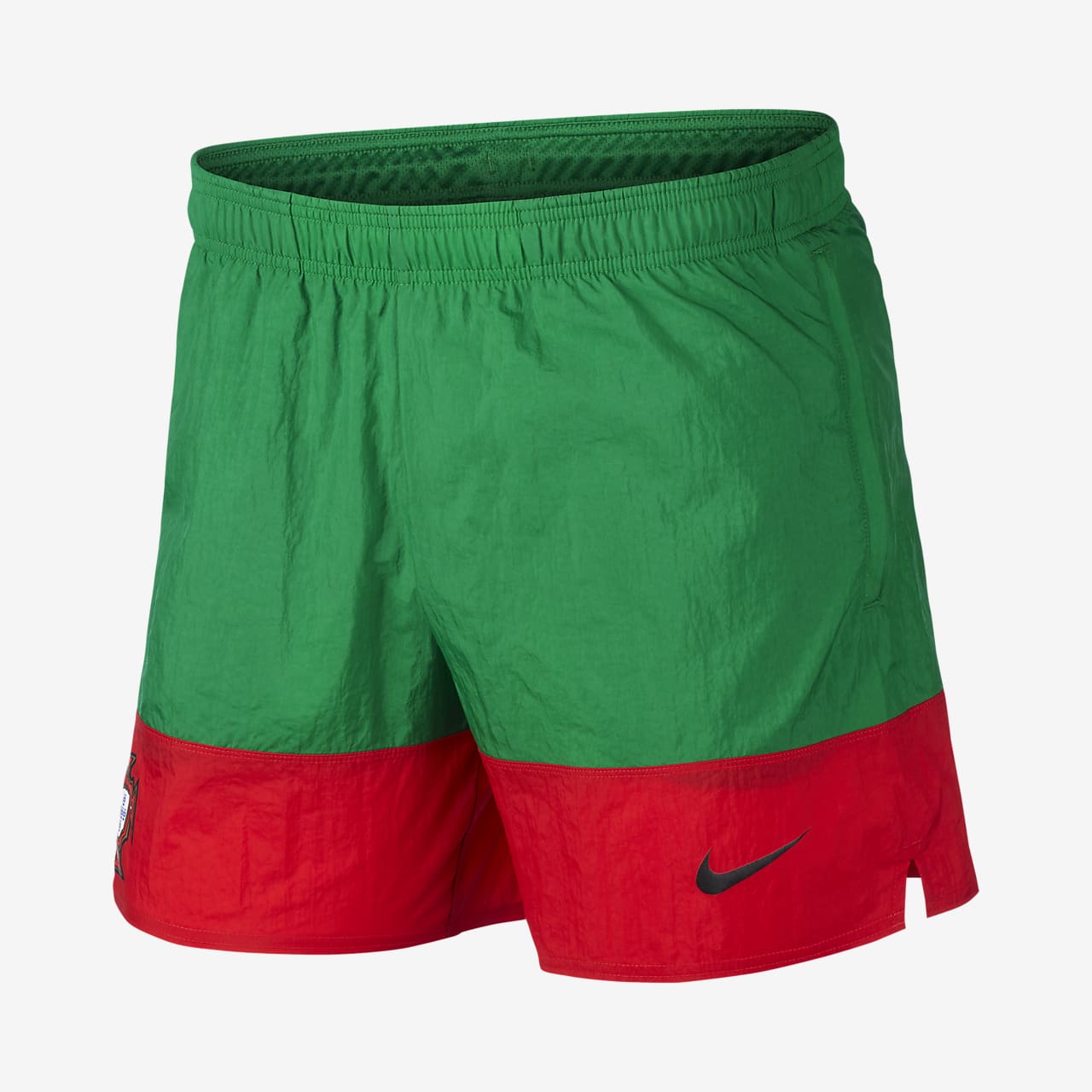 nike woven shorts green