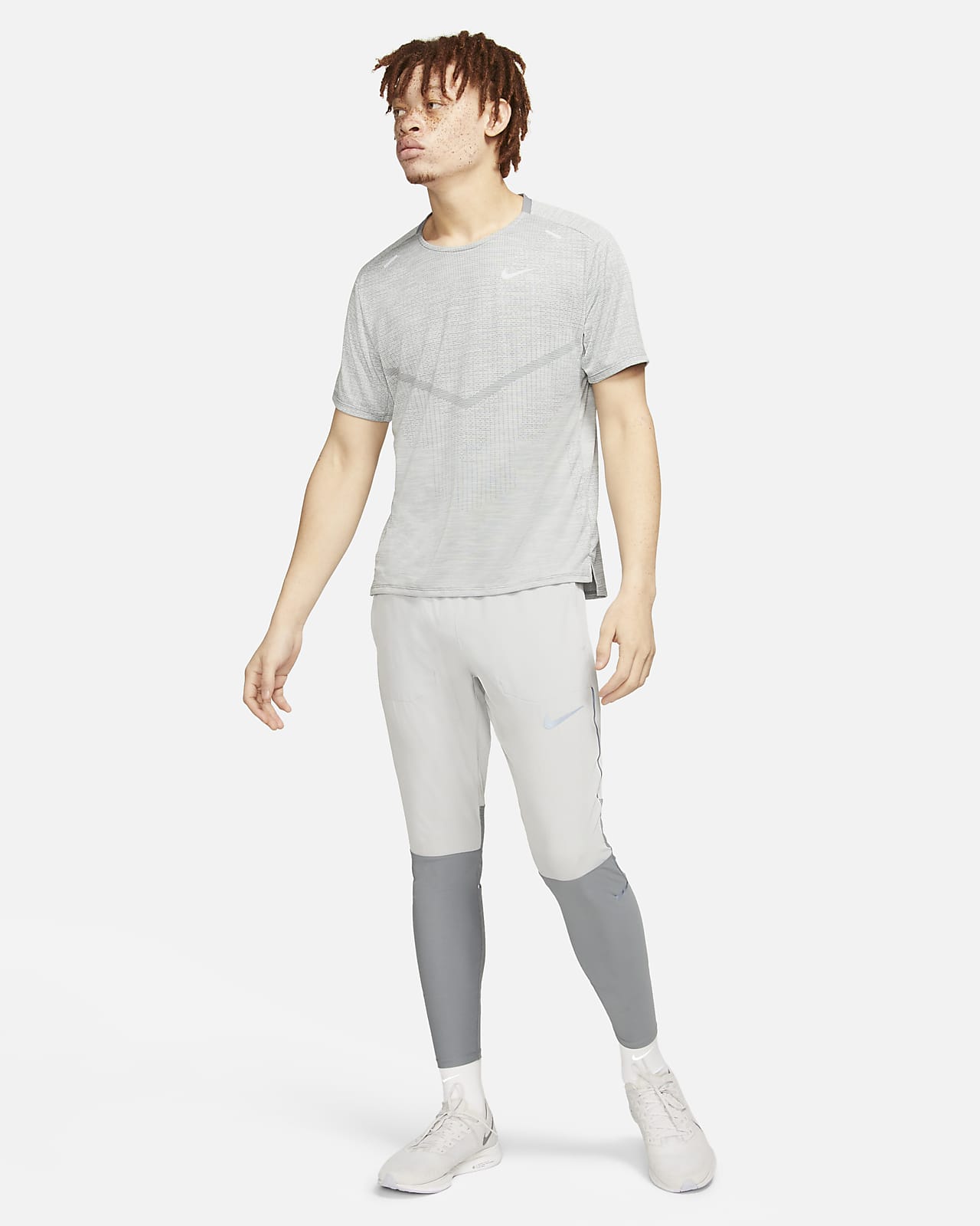 Playera nike running hombre clearance