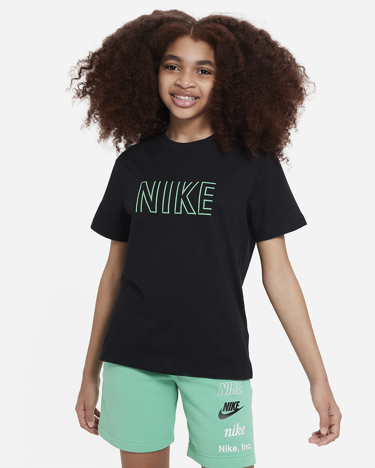 Bij Donder Versnel Nike Sportswear Older Kids' (Girls) T-Shirt. Nike LU