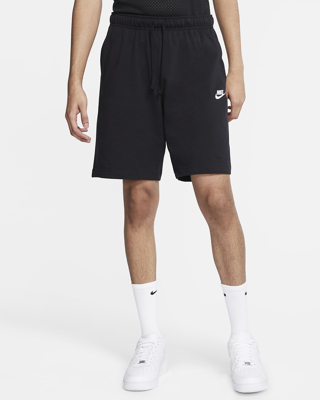 Nike Sportswear Club Fleece Shorts Black White plandetransformacion ...