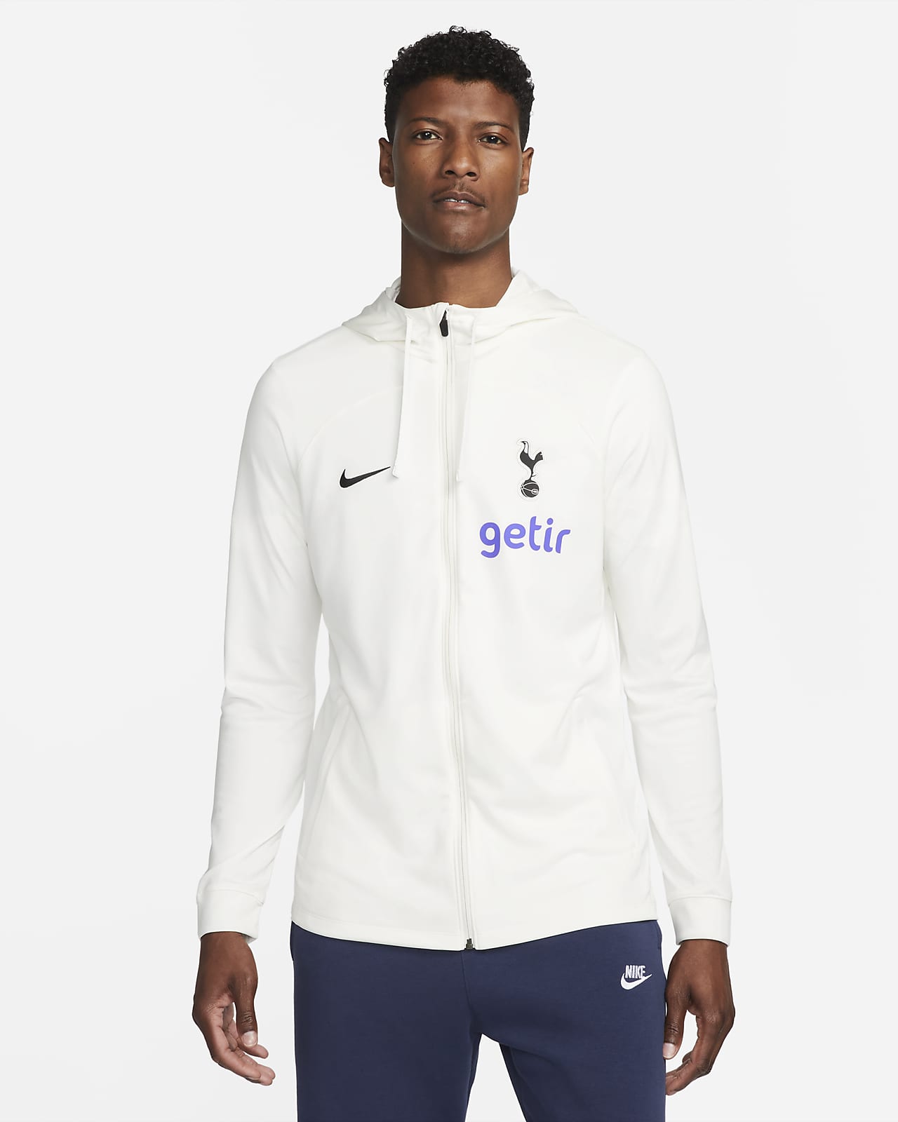 Tottenham Hotspur Strike Nike Dri-FIT Fußball-Track-Jacket mit Kapuze für Herren