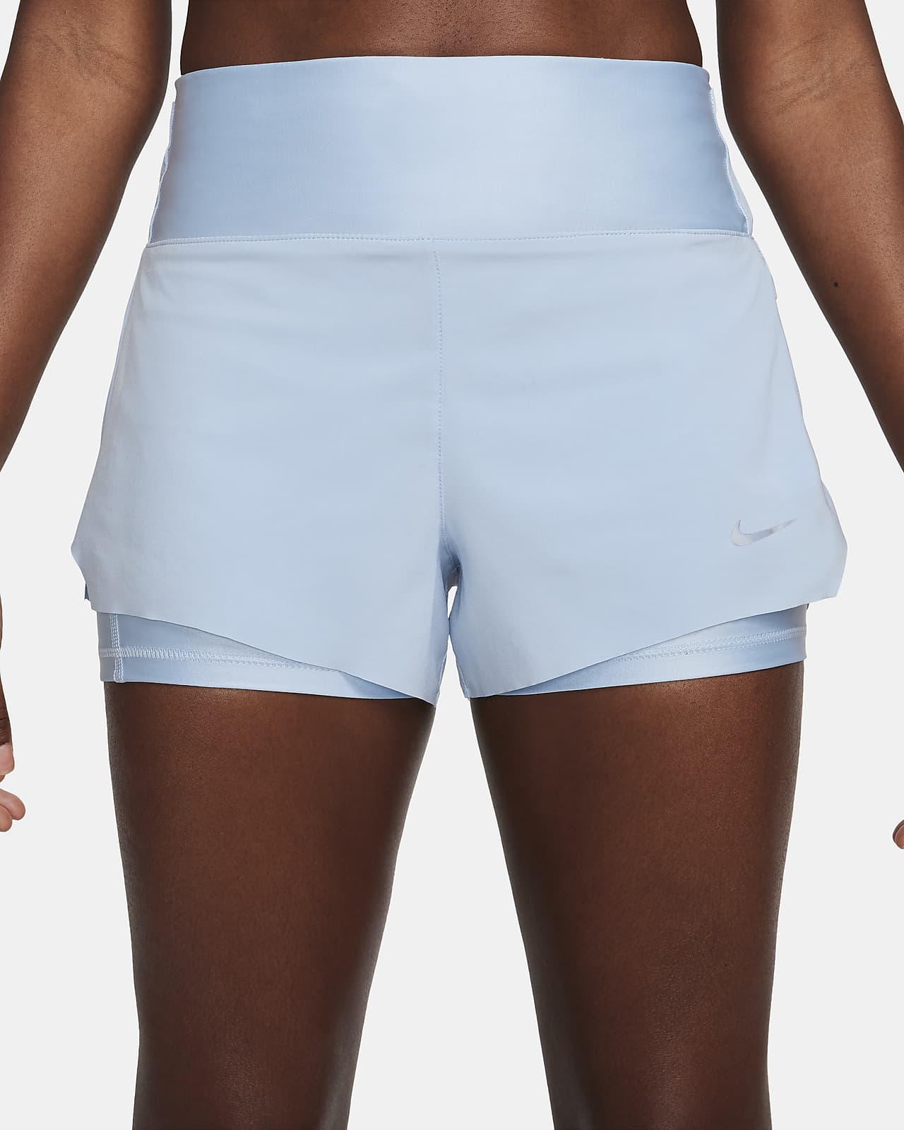 Nike Dri-FIT Swift Women's Mid-Rise 8cm (approx.) 2-in-1 Running Shorts with  Pockets. Nike CA