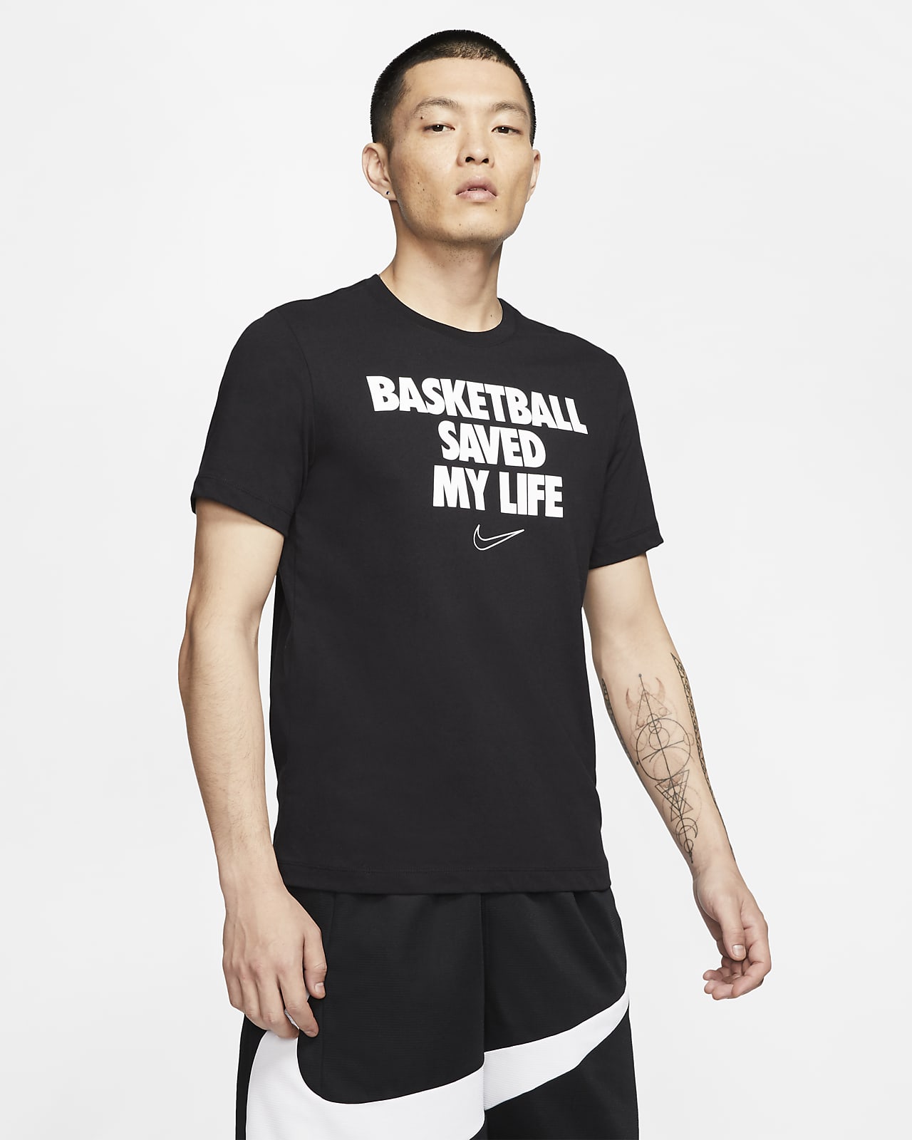 nike dri fit black t shirt