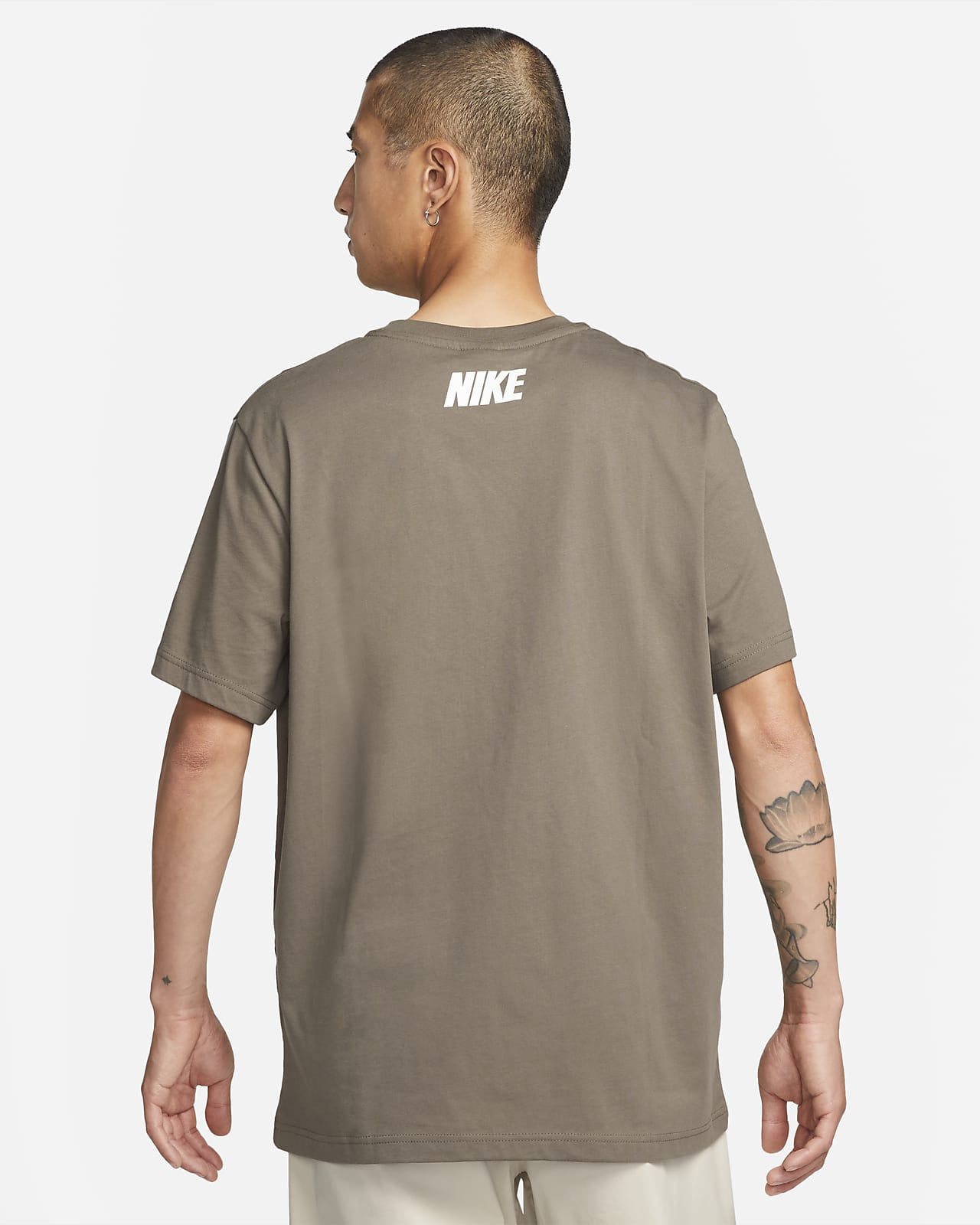 tan nike t shirt