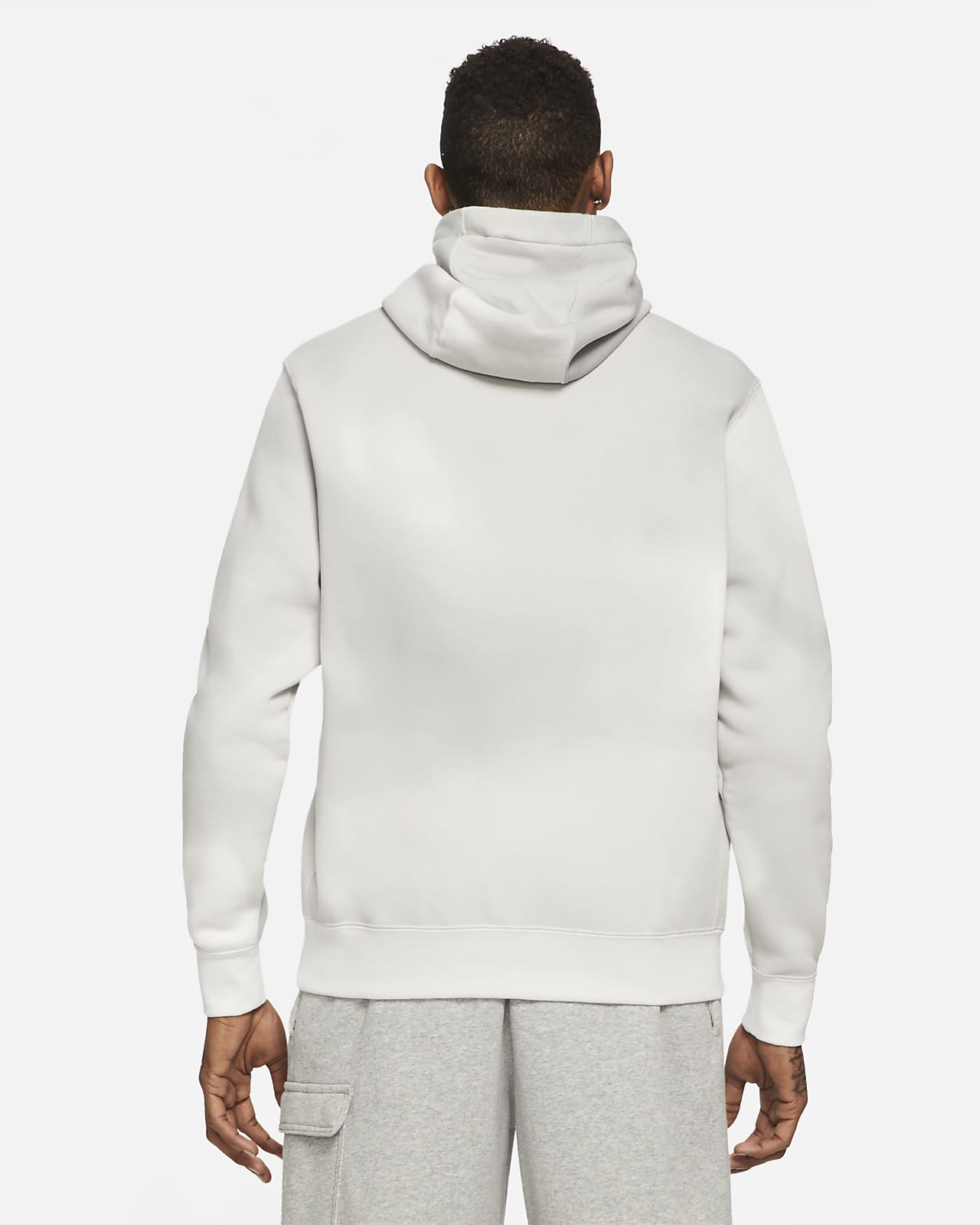 nike club fleece allover print hoodie