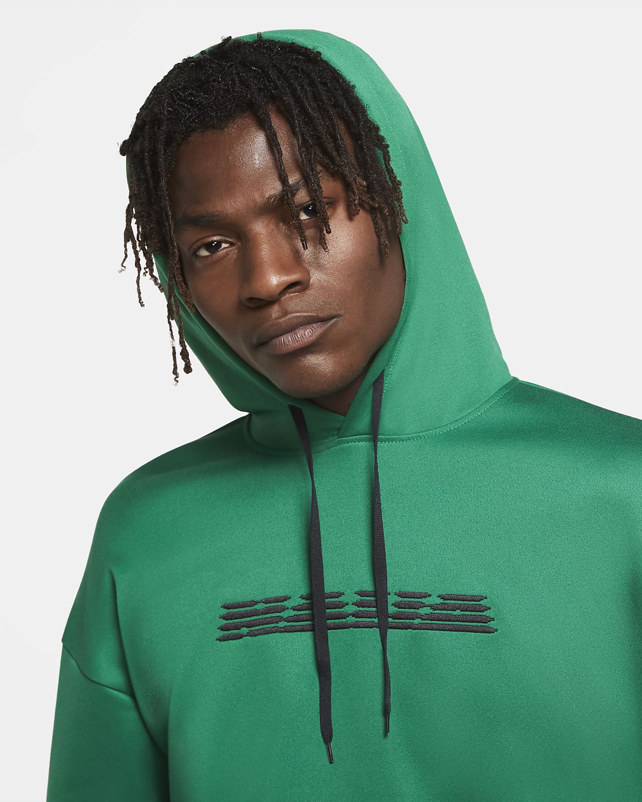 nike fc woven overlay hoodie