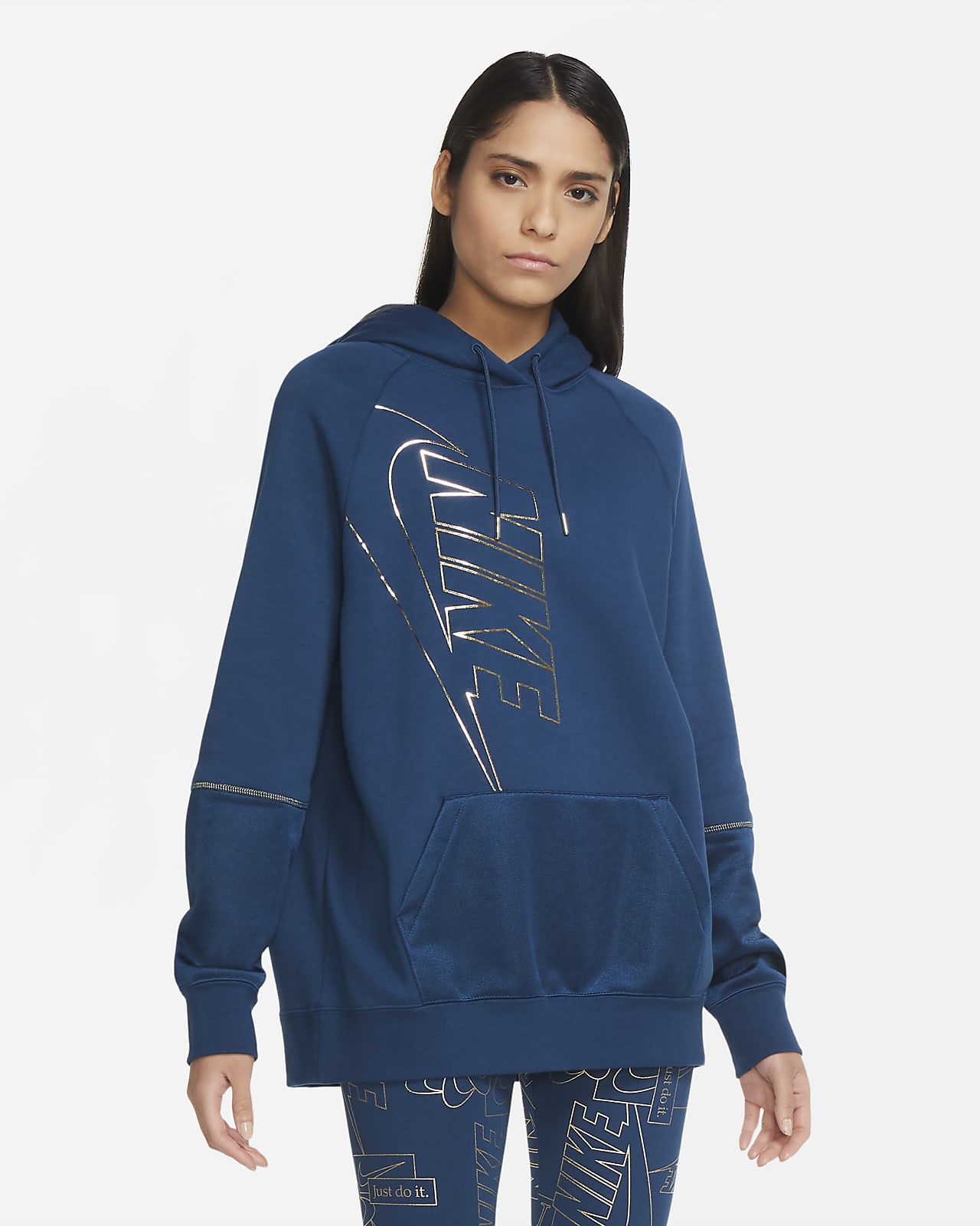 pullover hoodie nike sportswear icon clash