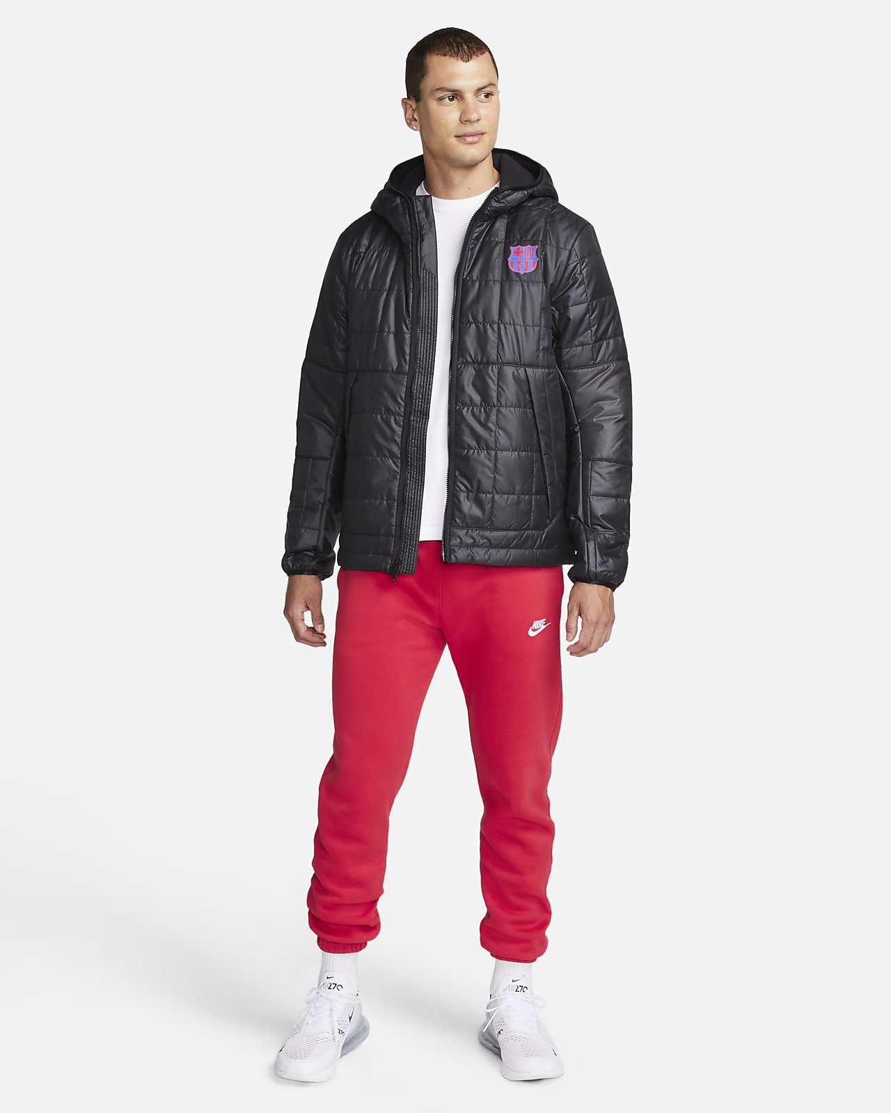 fc barcelona fleece jacket