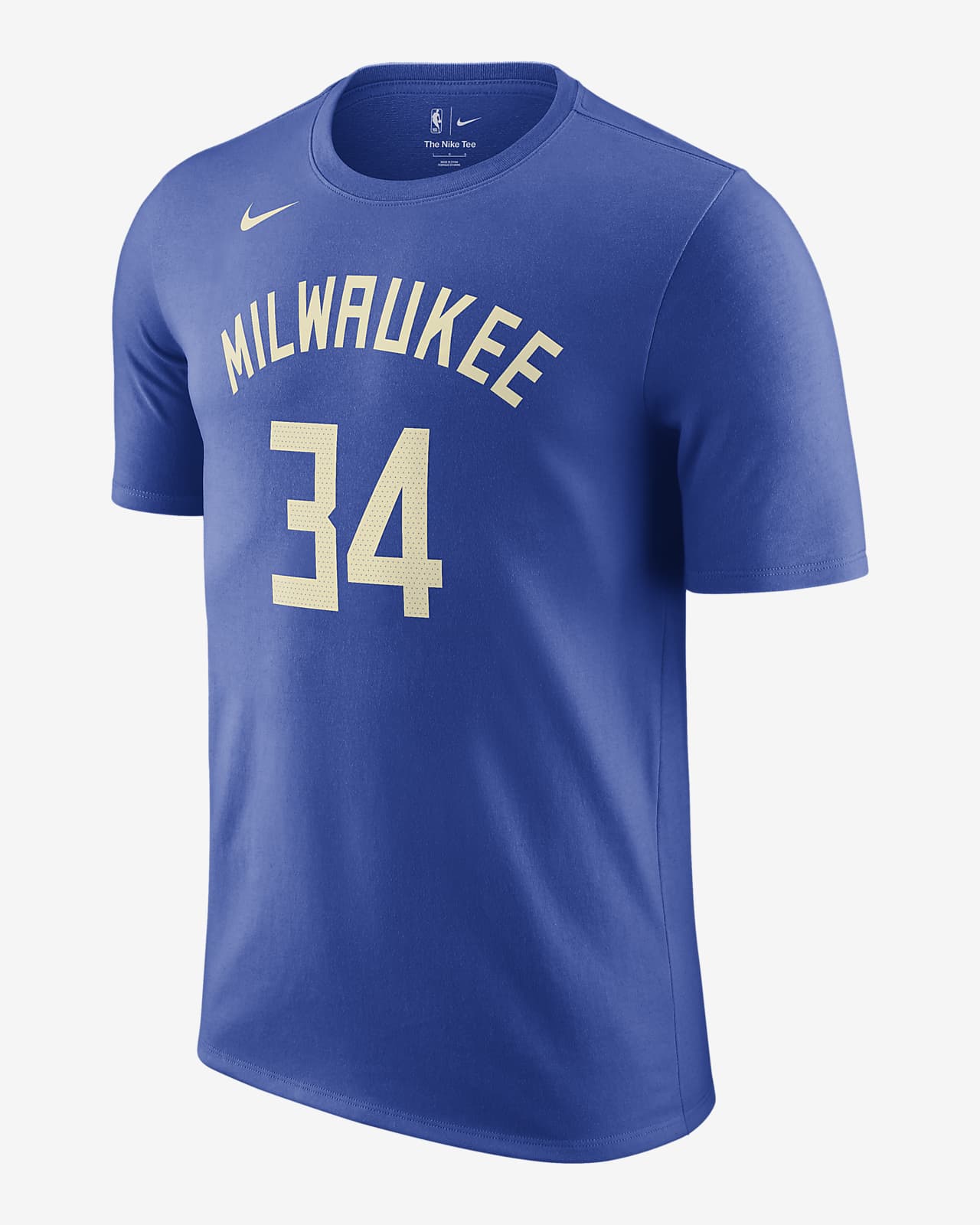 blue milwaukee bucks shirt