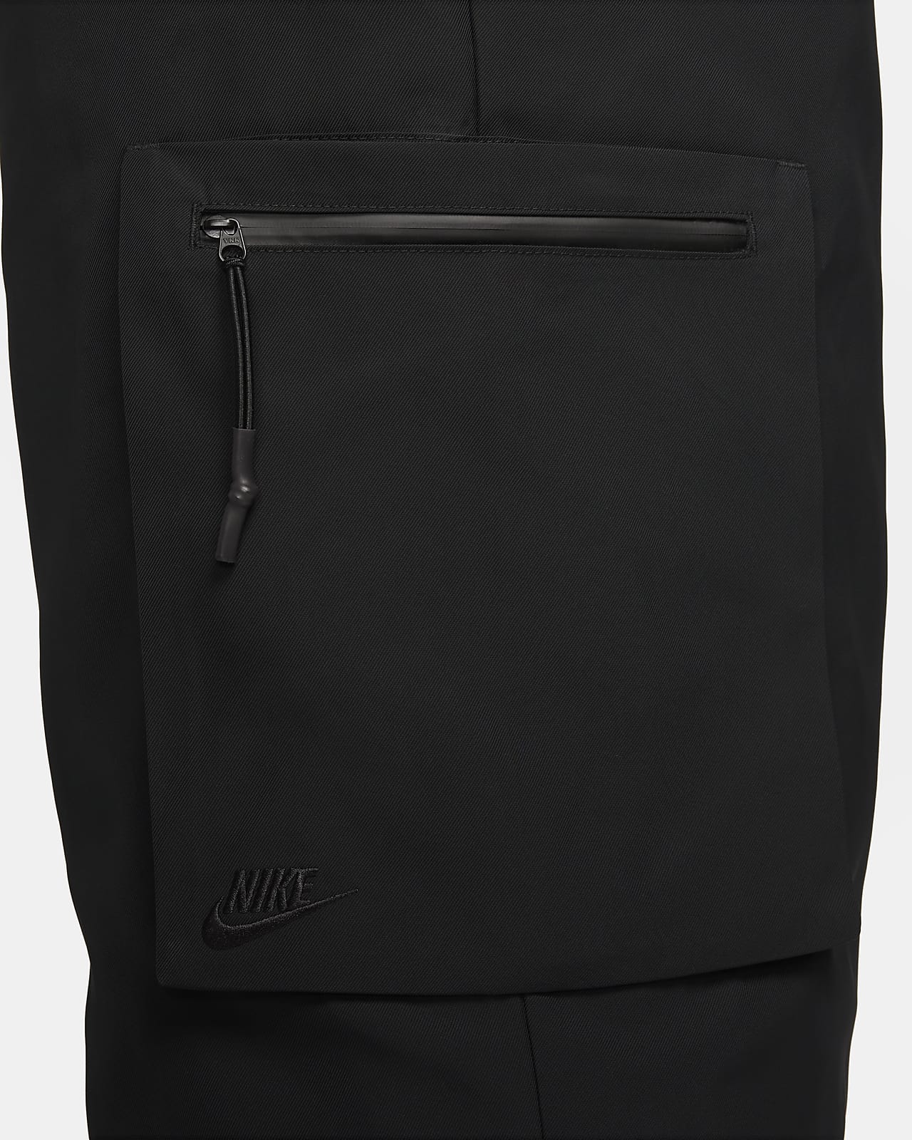black nike tech trousers