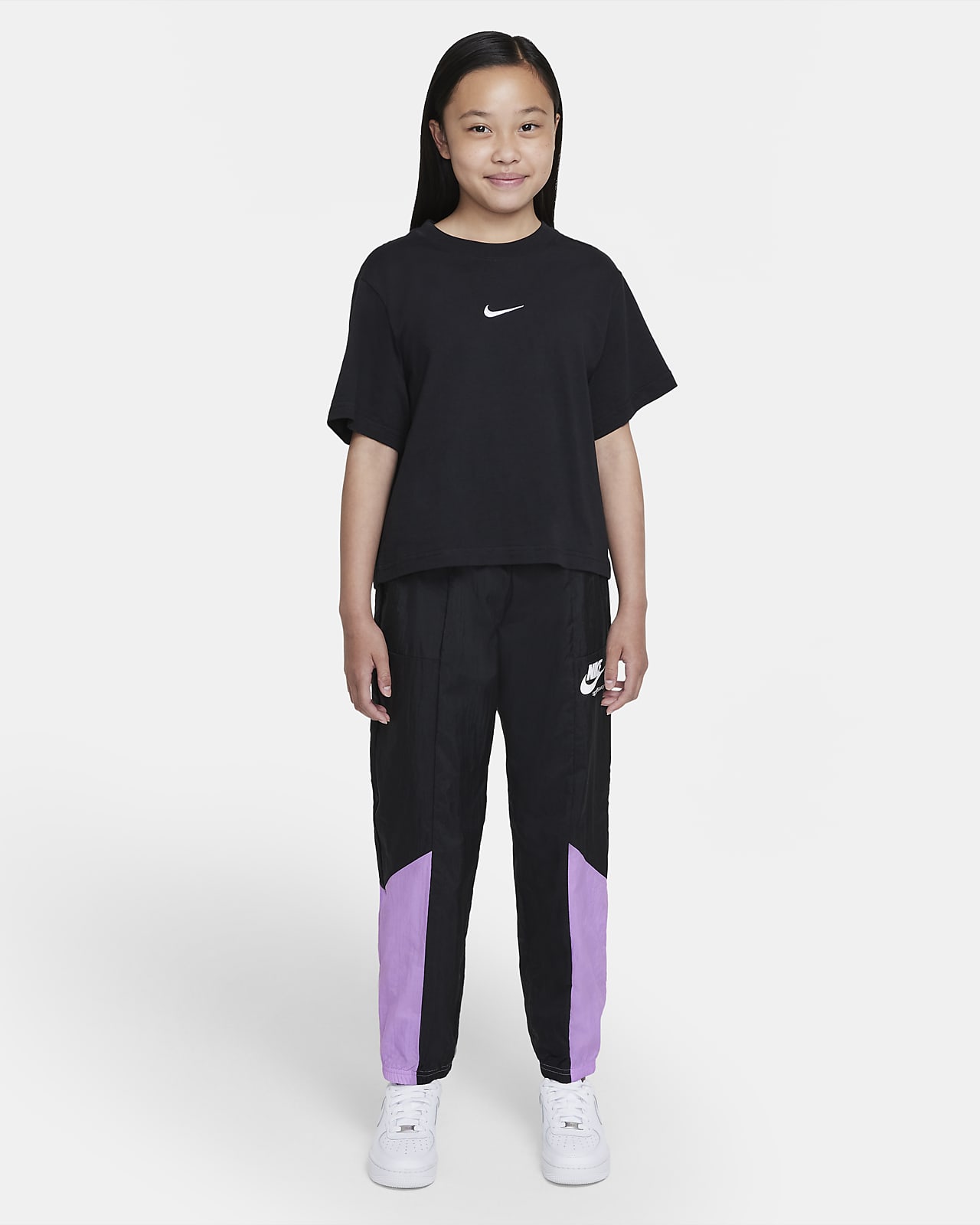 Nike Girls' Sportswear High-Waist Leggings - Hibbett | City Gear