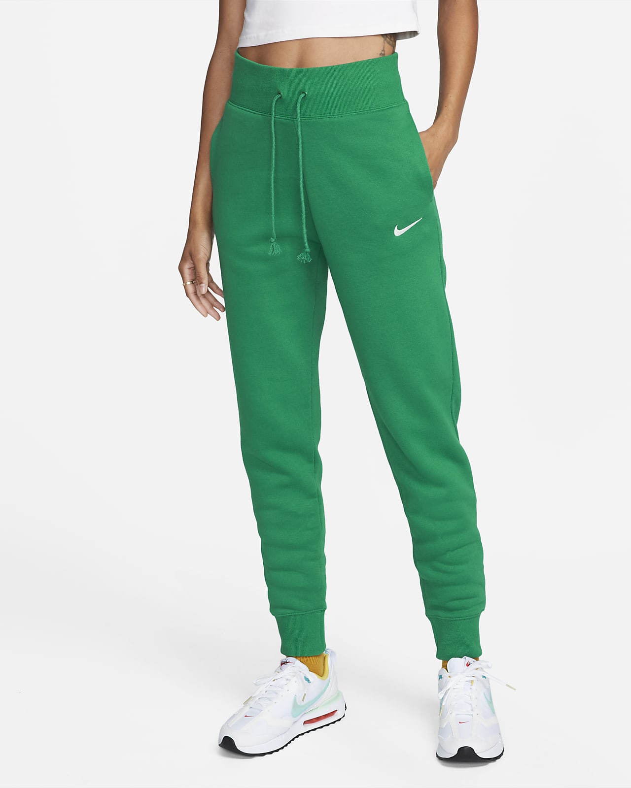 Nike Sportswear Phoenix Fleece Joggers. High-Waisted Women\'s