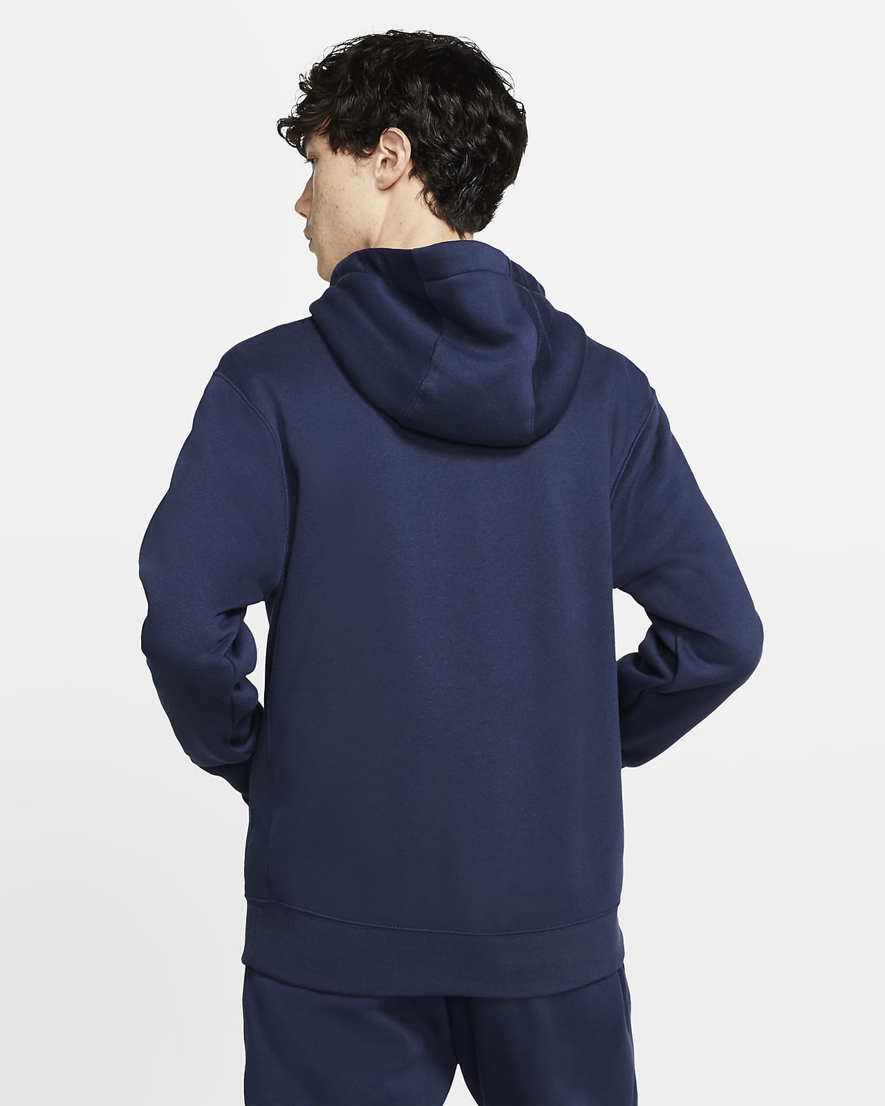 Felpa con cappuccio e zip a tutta lunghezza Nike Sportswear Club Fleece -  Uomo. Nike IT
