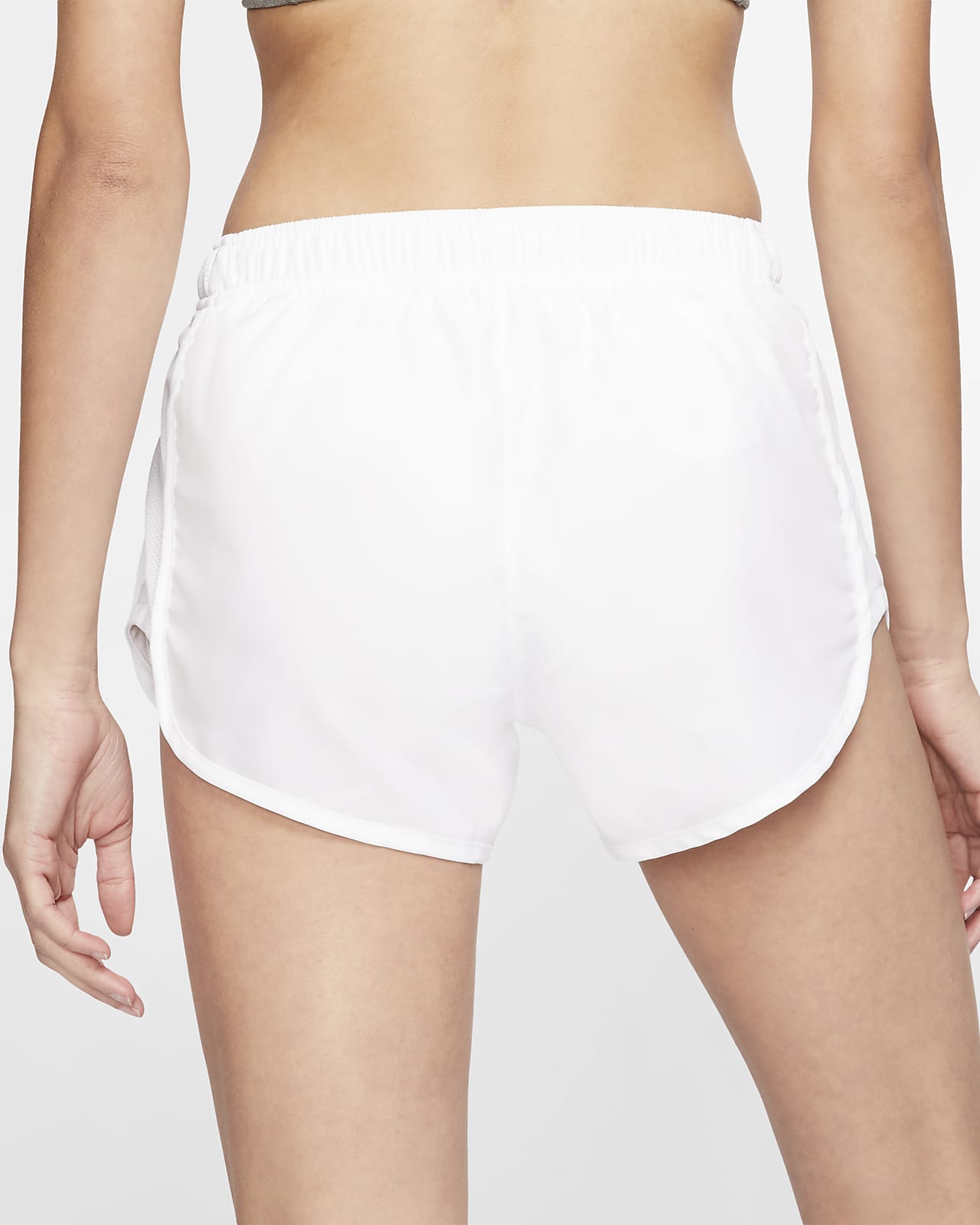 nike cream high waist runner shorts