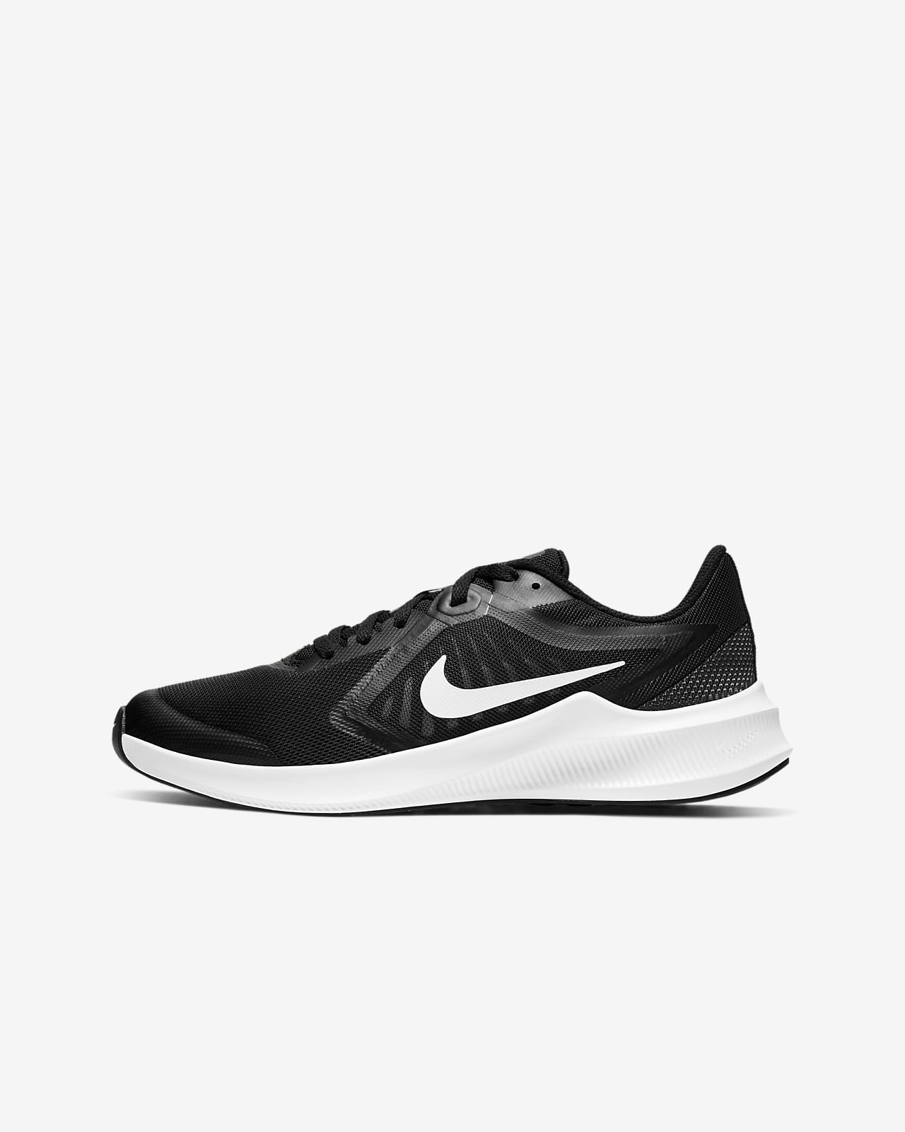 nike downshifter black and white