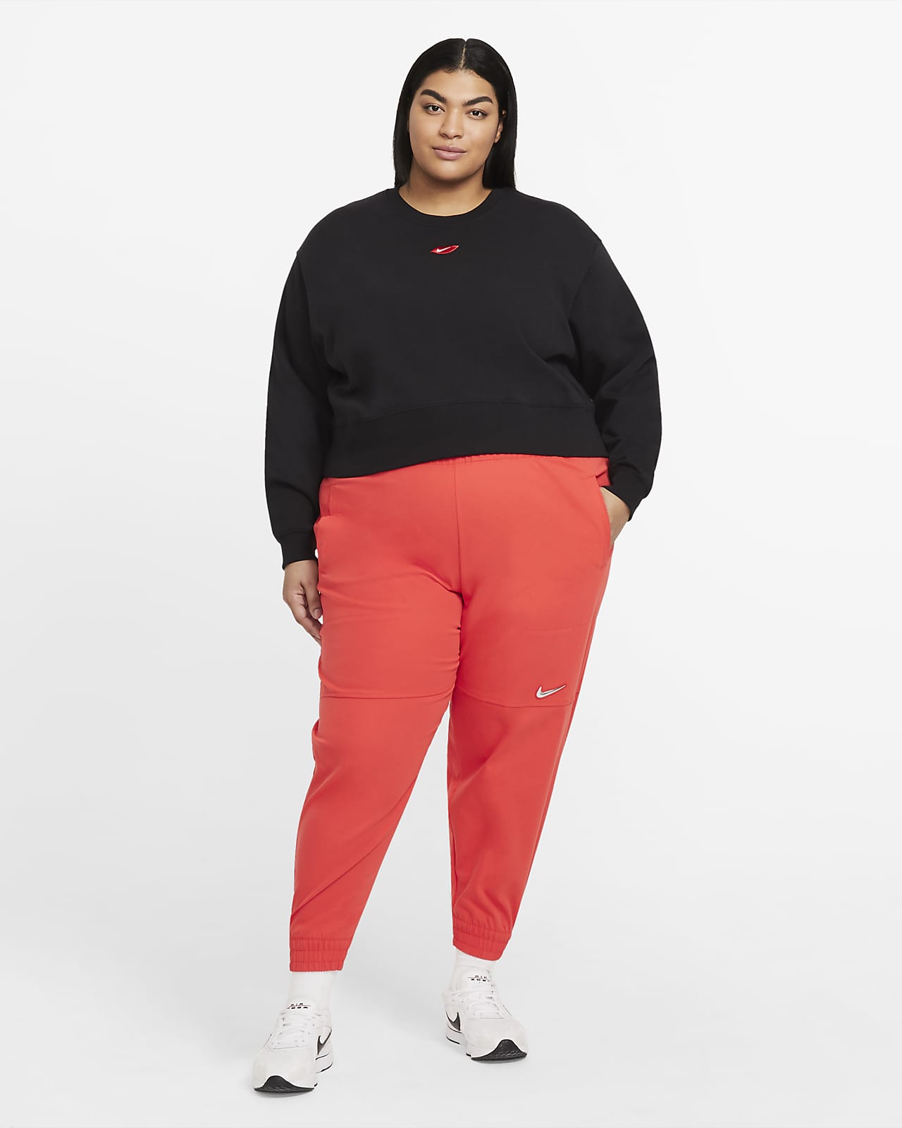 plus size red nike shirt