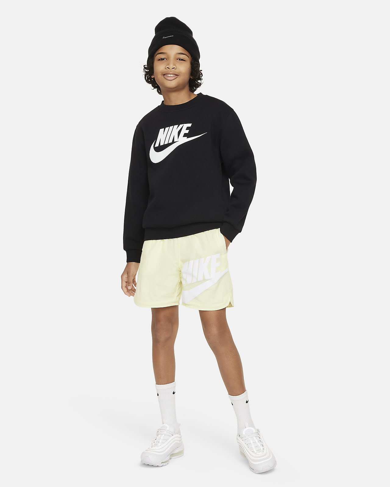 Shorts tejidos para ni os talla grande Nike Sportswear. Nike