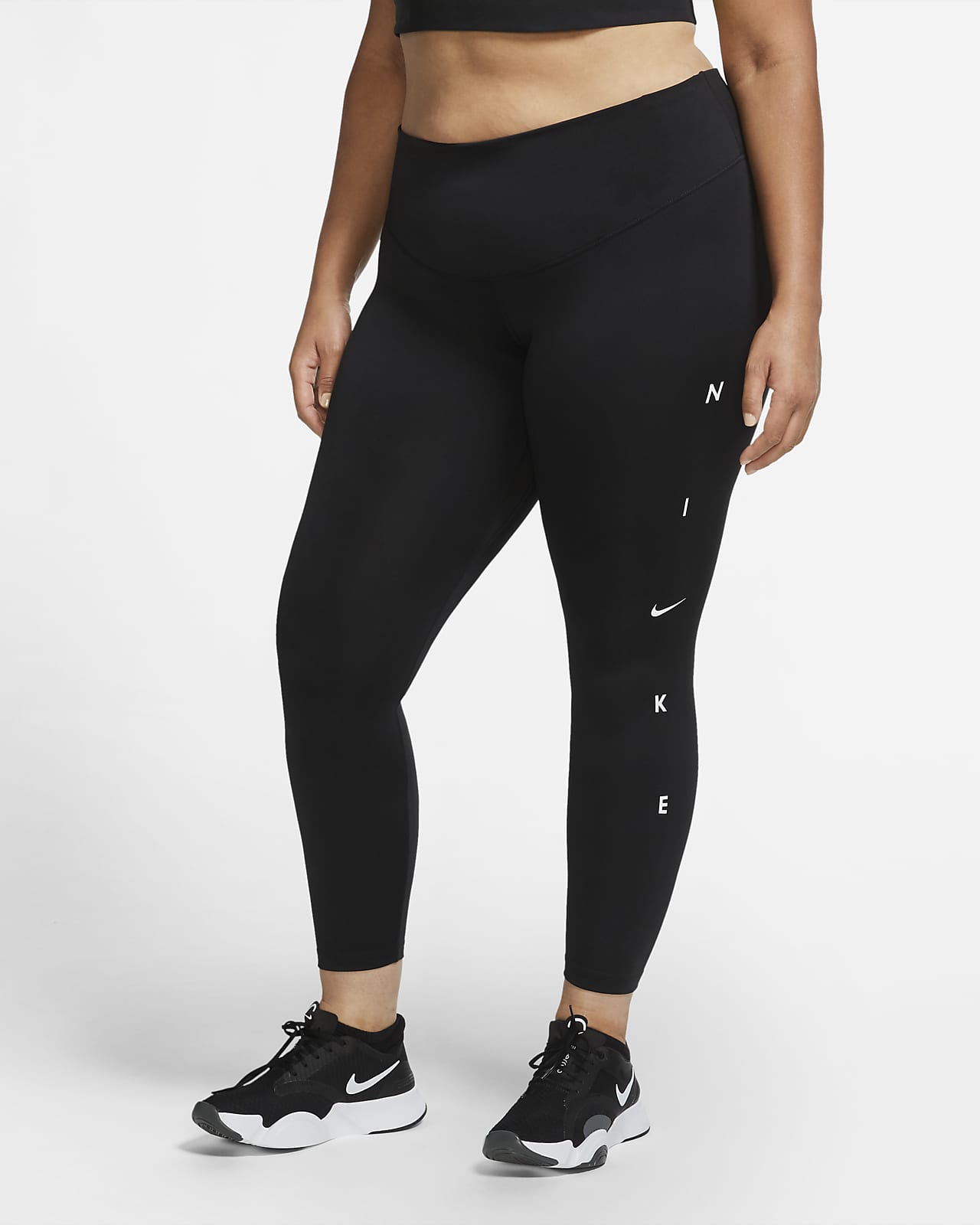 Nike One 7/8-tights voor dames (grote maten). Nike BE Nike One 7/8-tights voor dames (grote maten). Nike BE