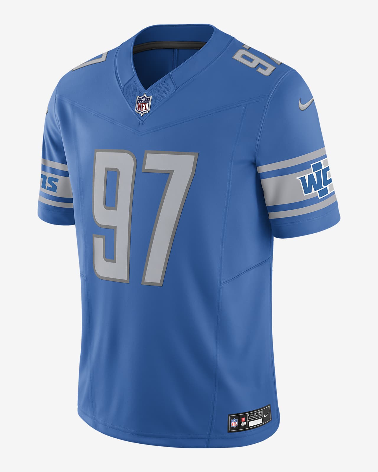 Men's Nike Gray Detroit Lions Alternate Custom Game Jersey