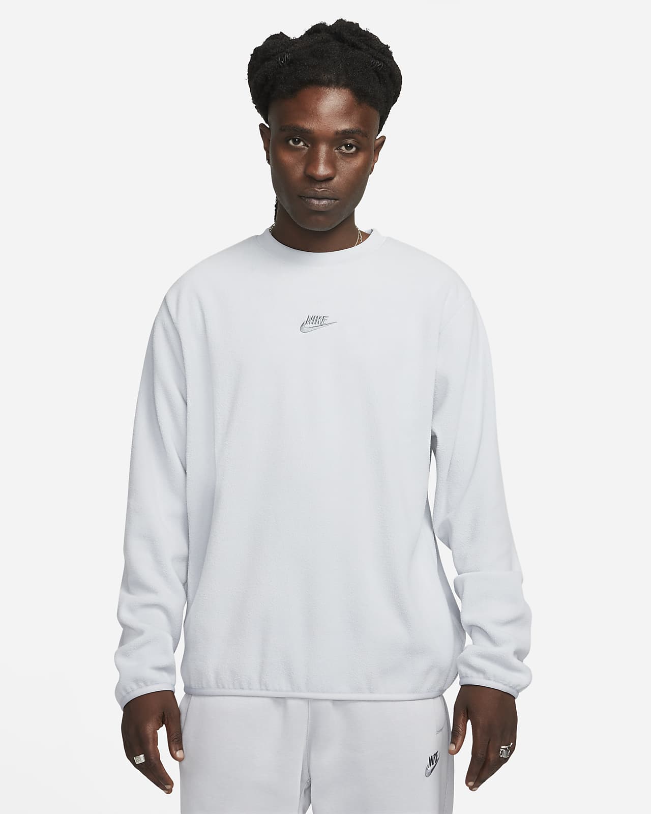 Nike Sportswear Men's Fleece Crew-Neck Sweatshirt. Nike GB
