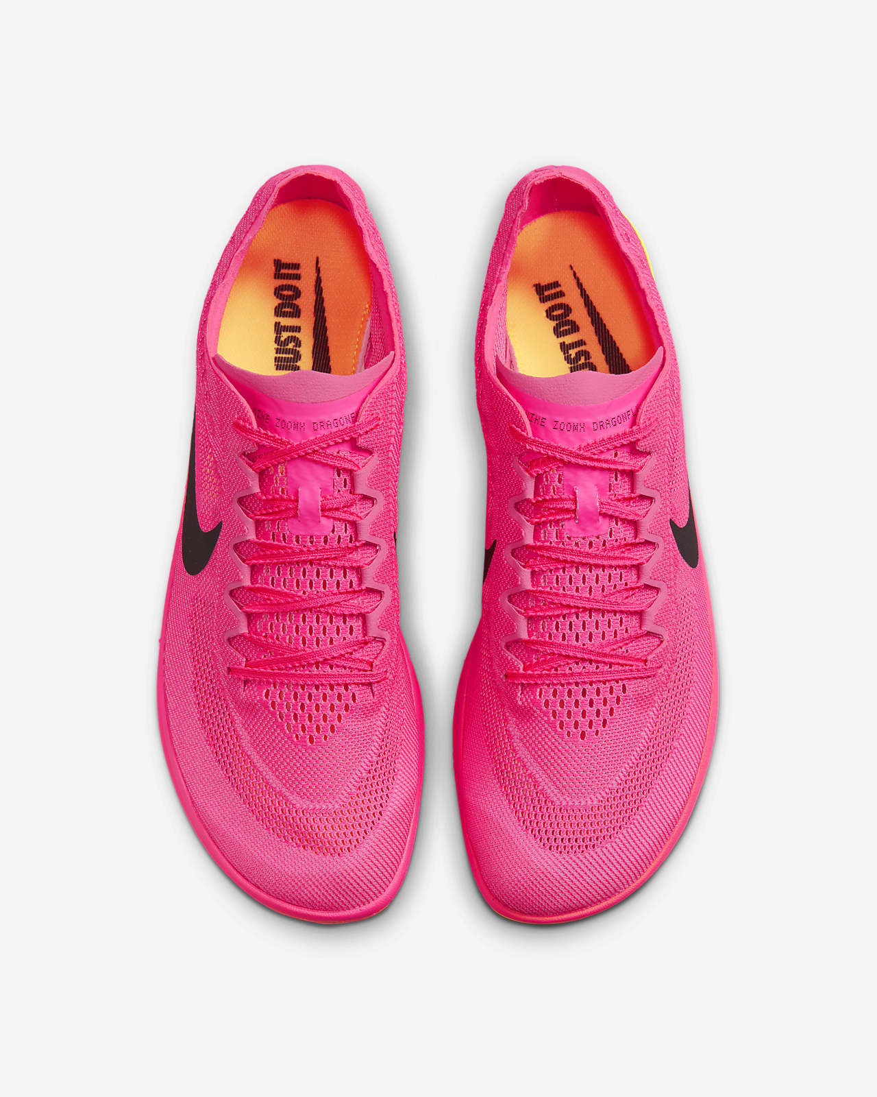 Pink nike track store spikes