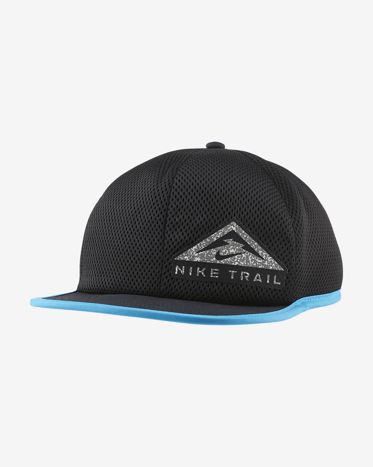 nike black running cap