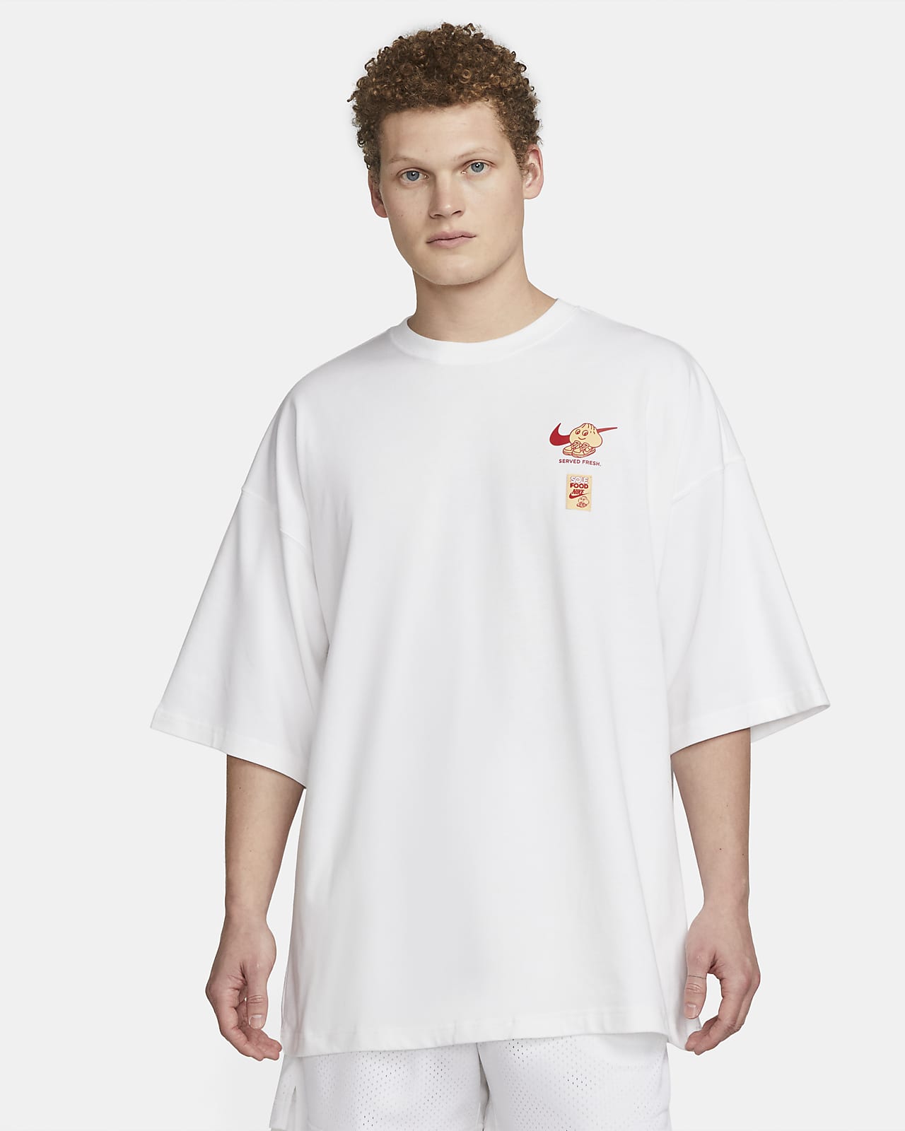 Rose kleur Christus Pijnstiller Nike Sportswear Men's Oversized T-shirt. Nike LU