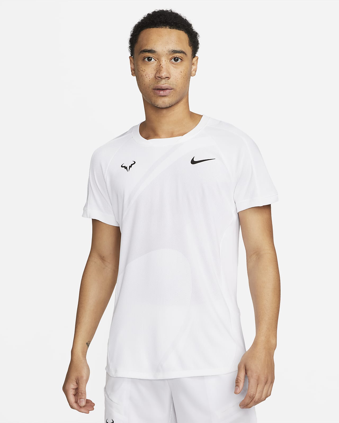 Camisola de ténis de manga curta Nike Dri-FIT ADV Rafa para homem
